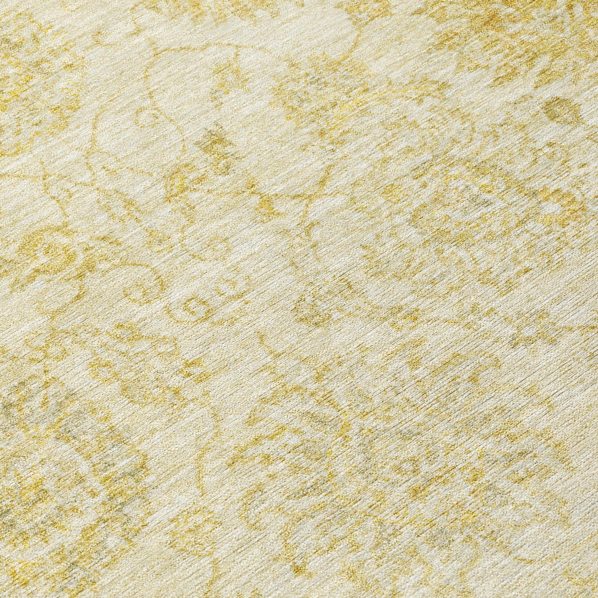 Addison Rugs Raeora Gold Washable Indoor-Outdoor Rug