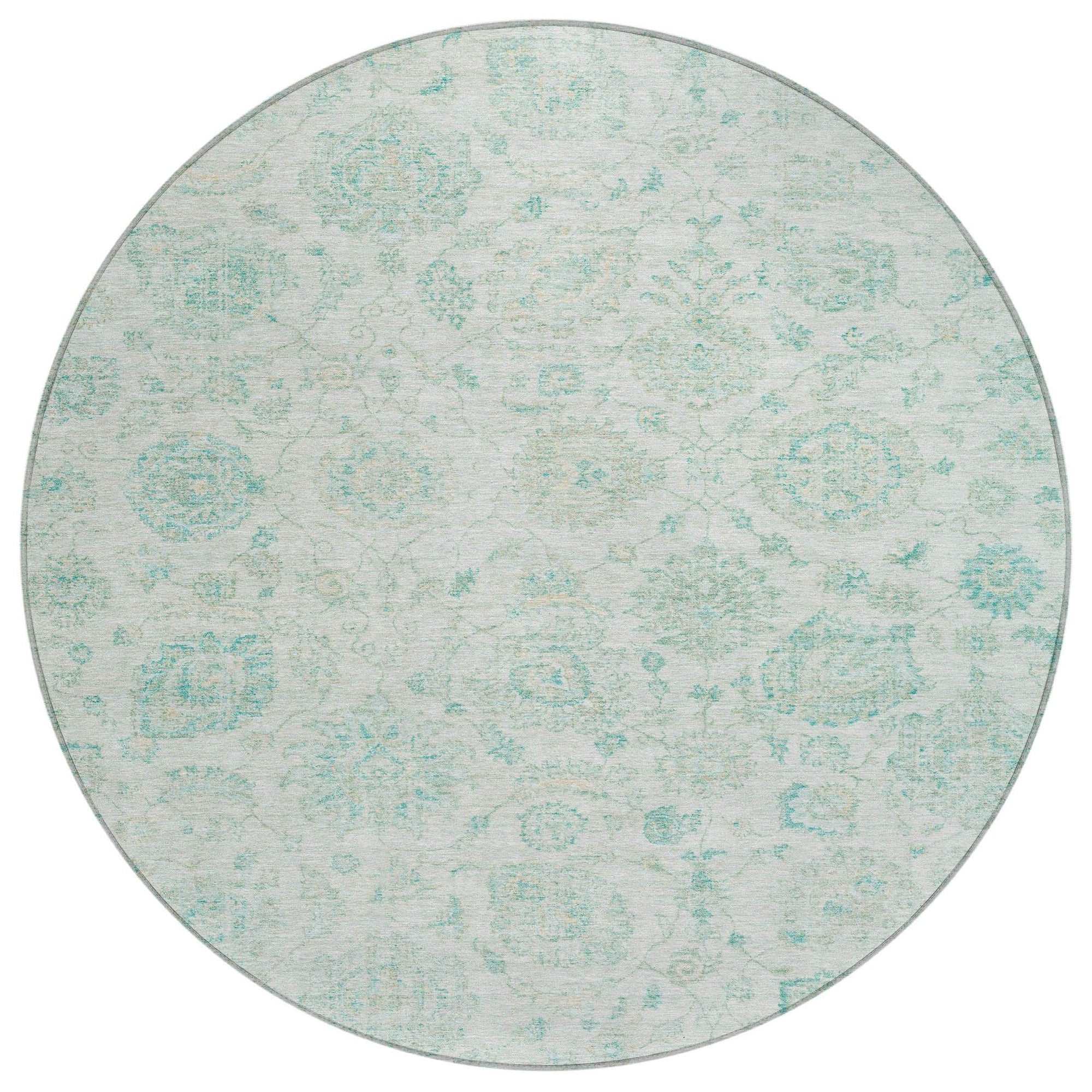 Addison Rugs Raeora Teal Washable Indoor-Outdoor Rug