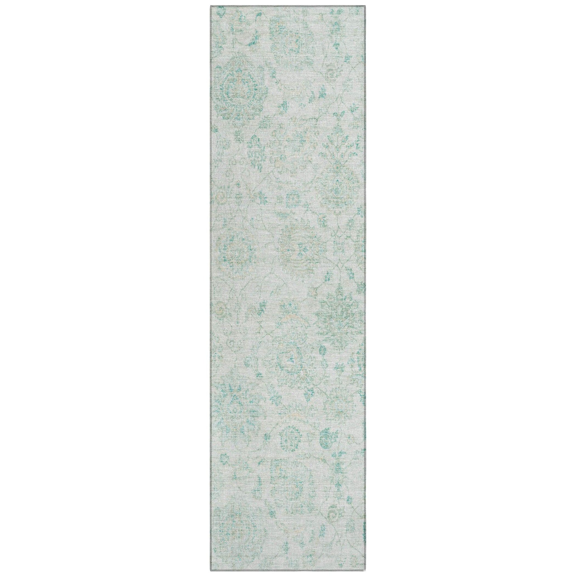 Addison Rugs Raeora Teal Washable Indoor-Outdoor Rug