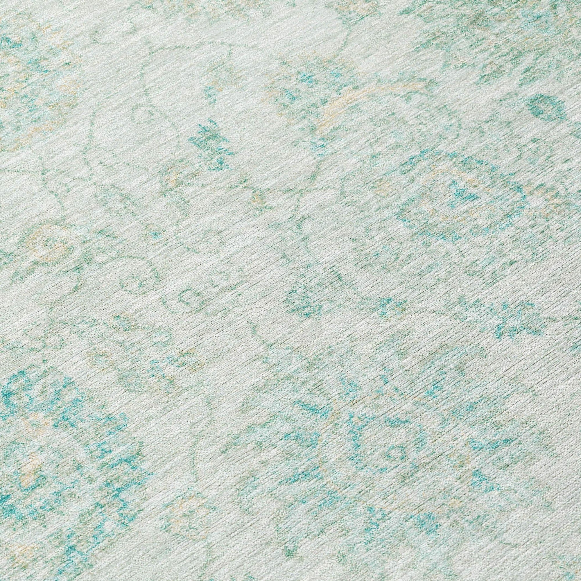 Addison Rugs Raeora Teal Washable Indoor-Outdoor Rug