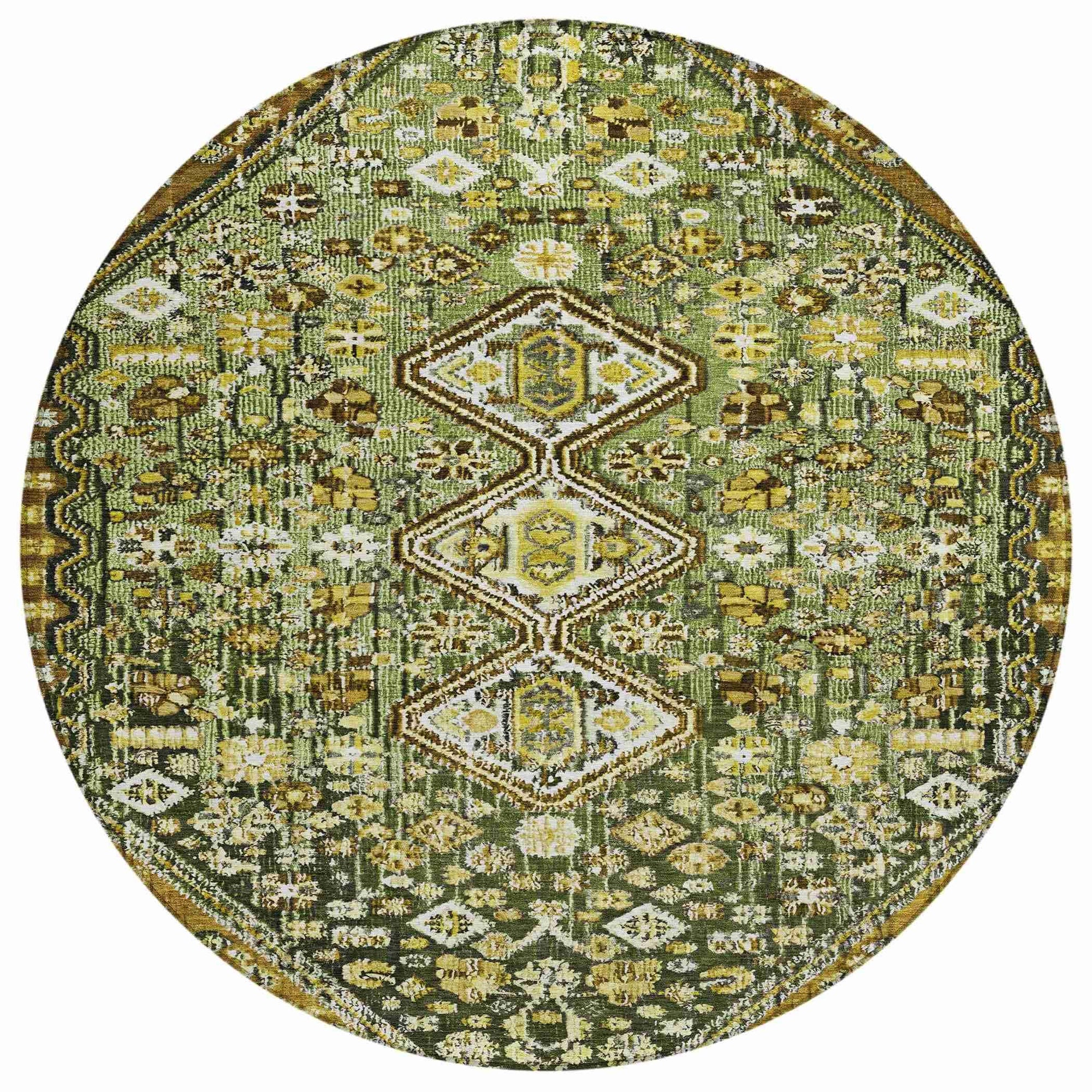Addison Rugs Saelain Olive Washable Indoor-Outdoor Rug