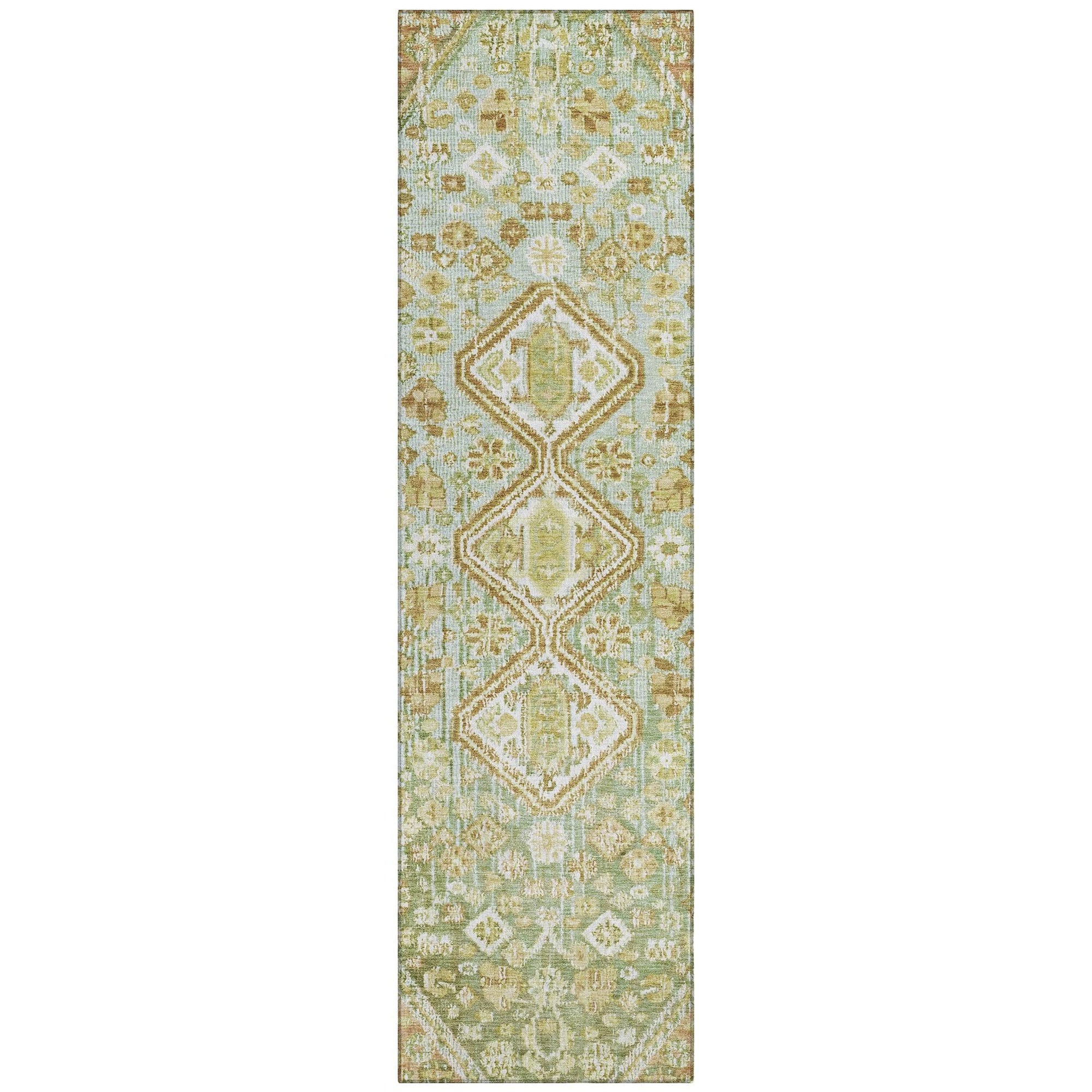 Addison Rugs Saelain Green Washable Indoor-Outdoor Rug