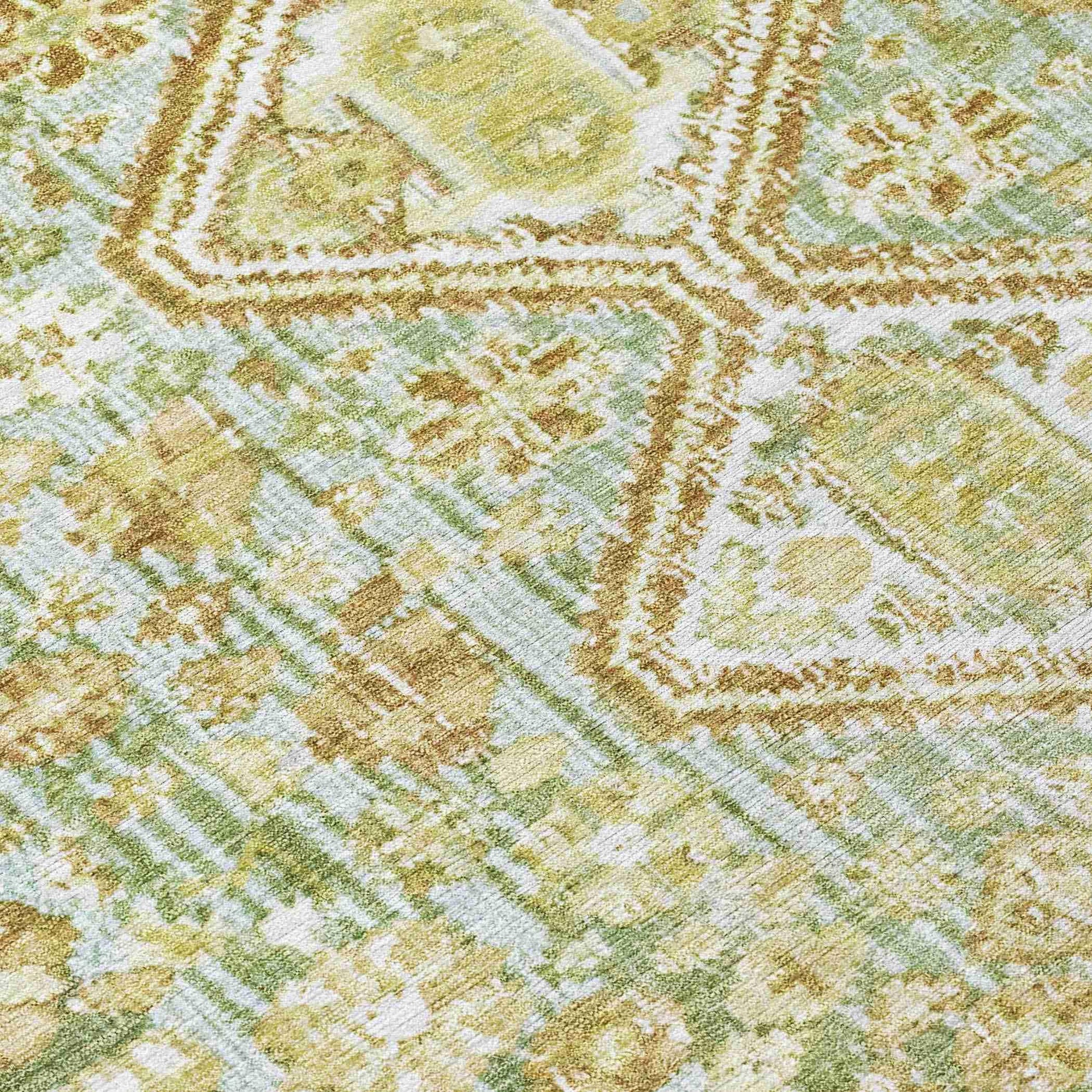 Addison Rugs Saelain Green Washable Indoor-Outdoor Rug