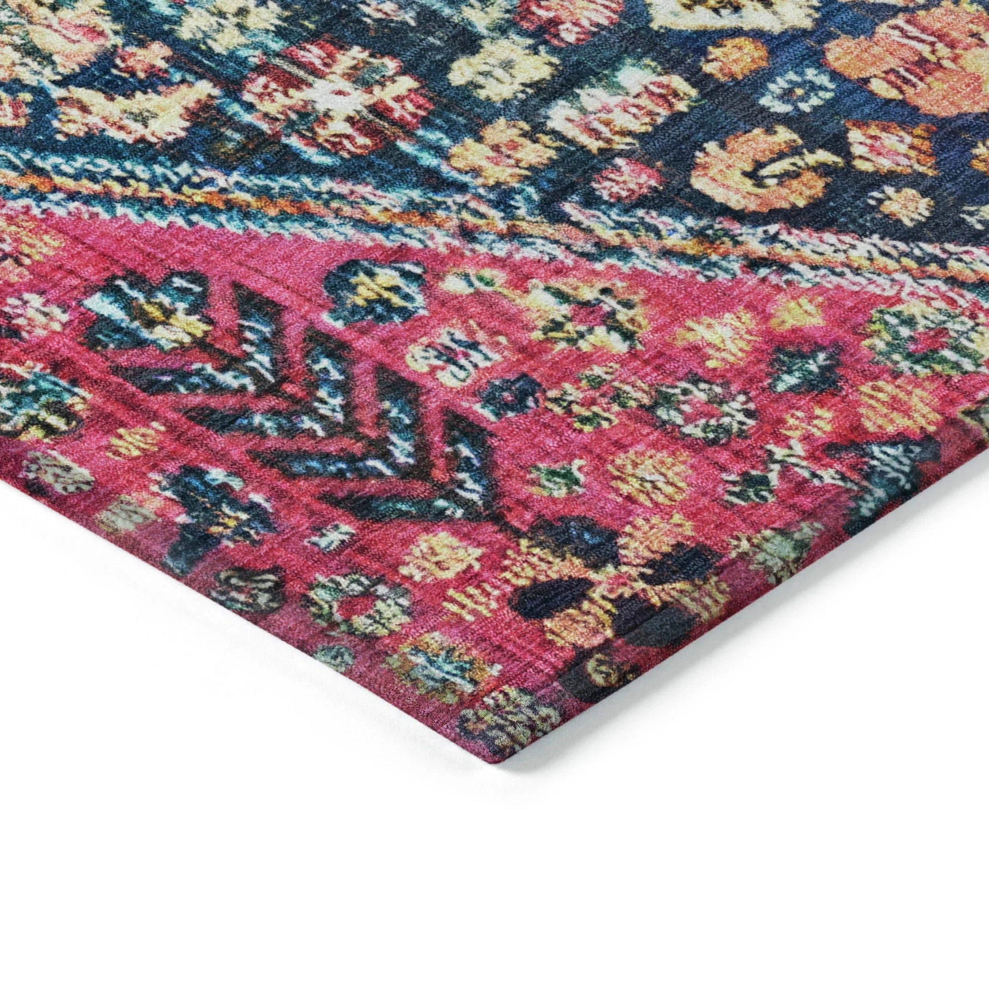 Addison Rugs Saelain Teal Washable Indoor-Outdoor Rug