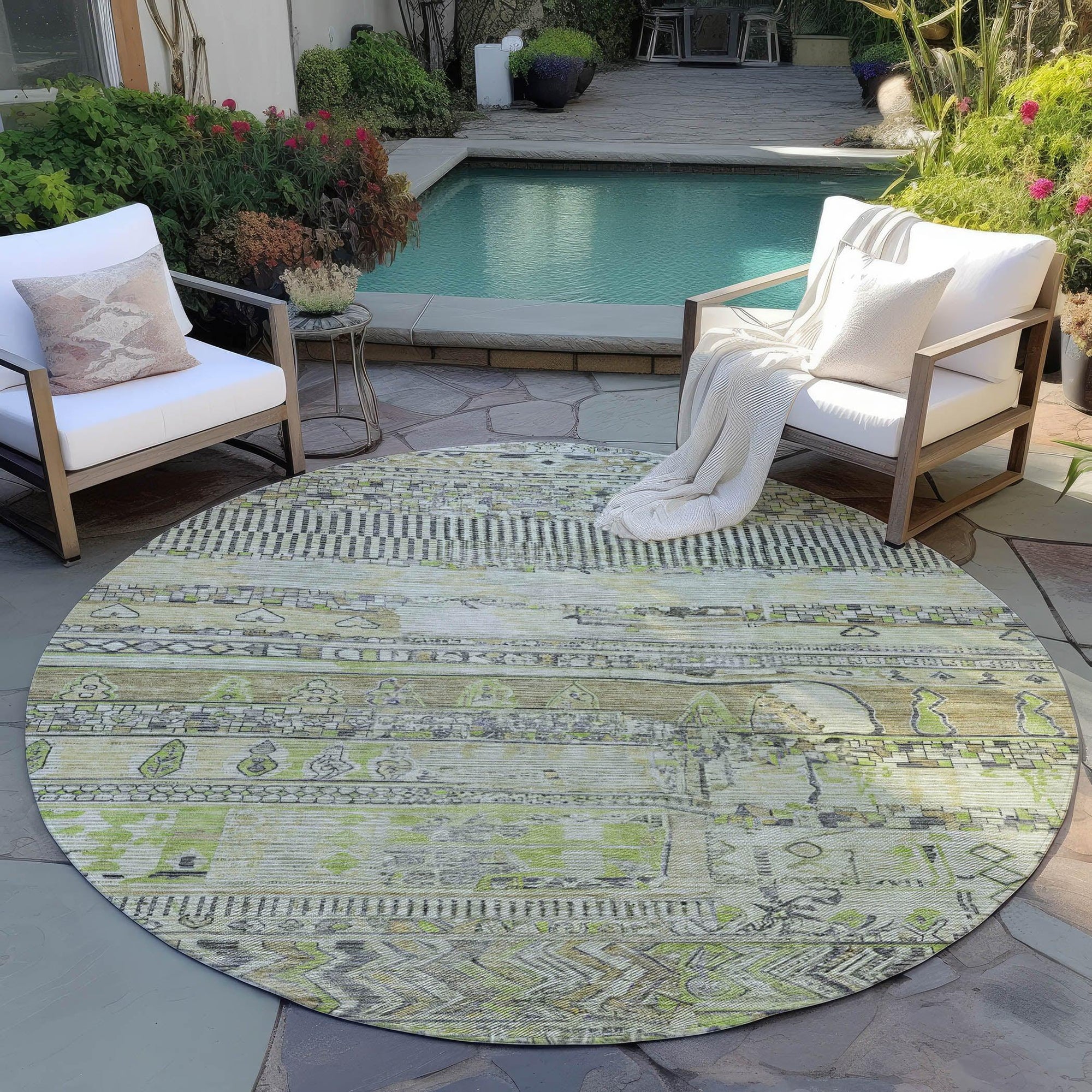 Addison Rugs Saelanor Beige Washable Indoor-Outdoor Rug
