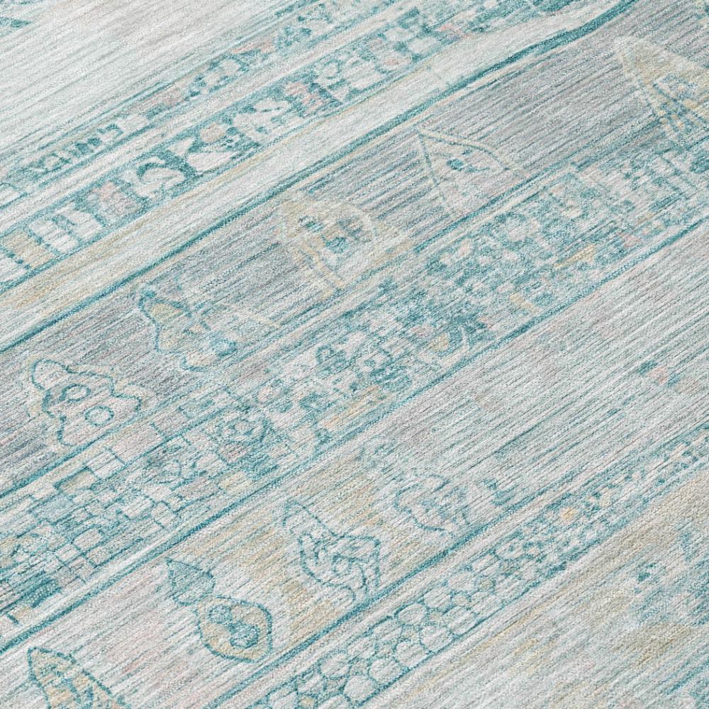 Addison Rugs Saelanor Teal Washable Indoor-Outdoor Rug