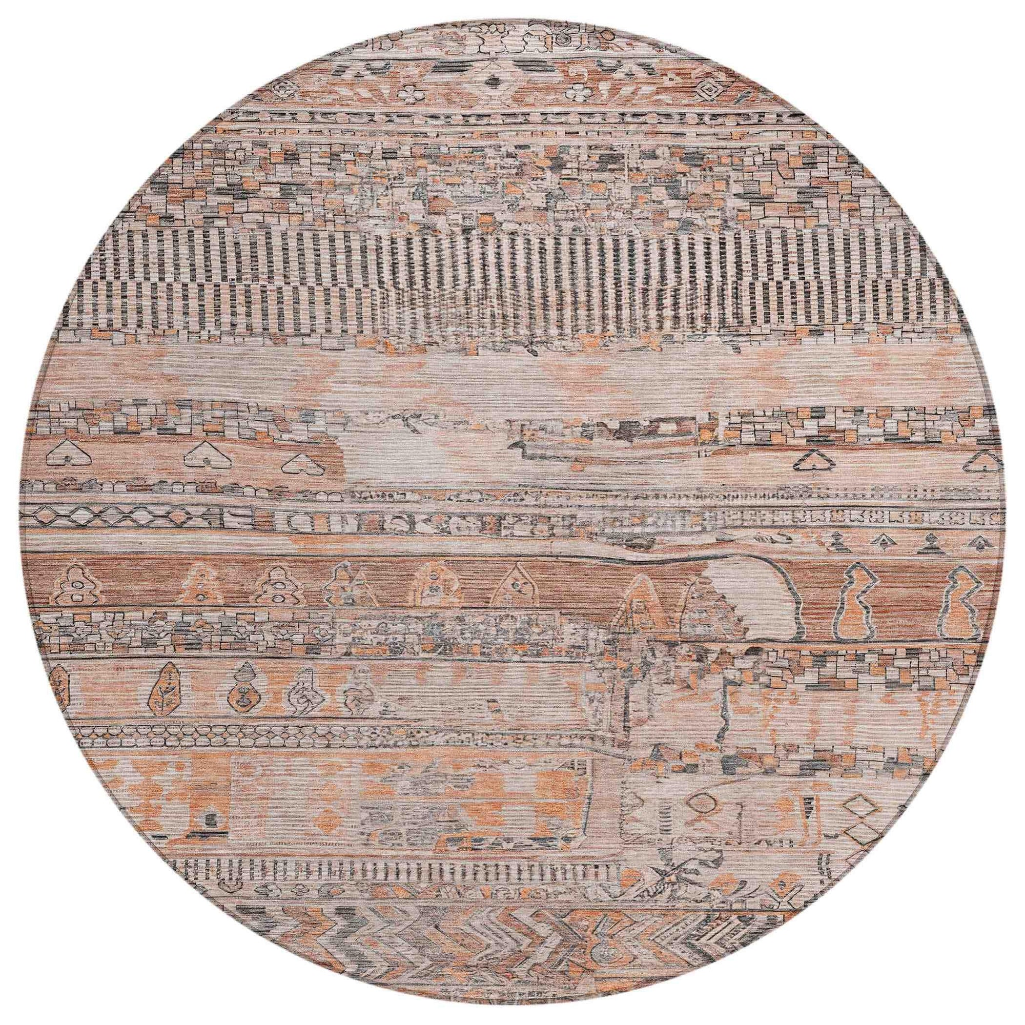 Addison Rugs Saelanor Orange Washable Indoor-Outdoor Rug