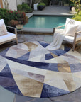 Addison Rugs Saelara Blue Washable Indoor-Outdoor Rug