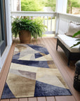 Addison Rugs Saelara Blue Washable Indoor-Outdoor Rug