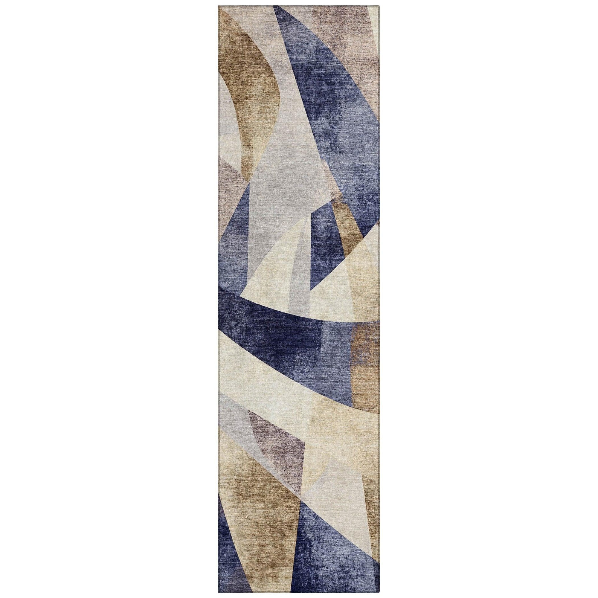 Addison Rugs Saelara Blue Washable Indoor-Outdoor Rug