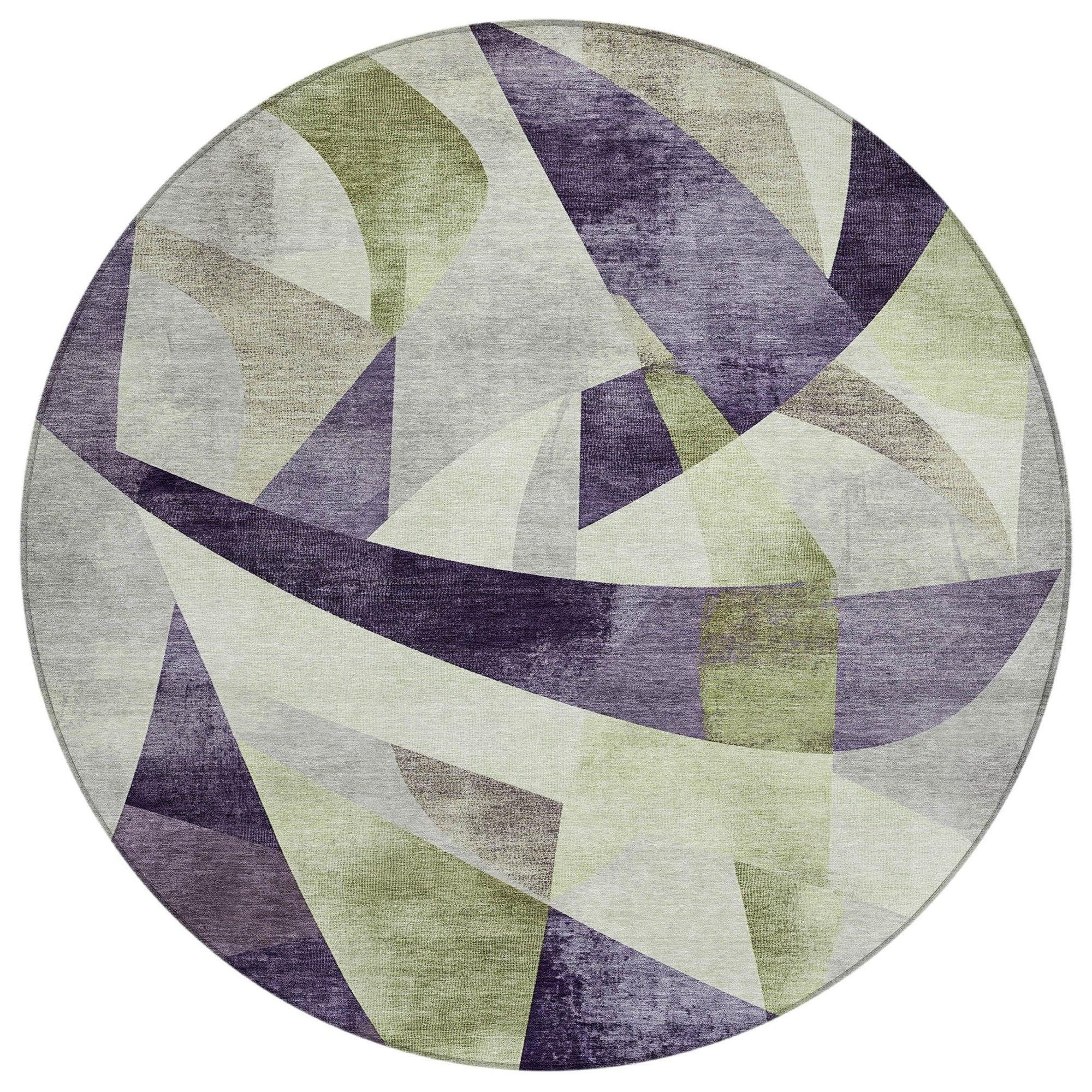 Addison Rugs Saelara Purple Washable Indoor-Outdoor Rug