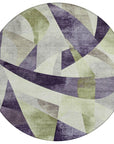 Addison Rugs Saelara Purple Washable Indoor-Outdoor Rug