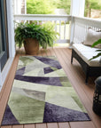 Addison Rugs Saelara Purple Washable Indoor-Outdoor Rug