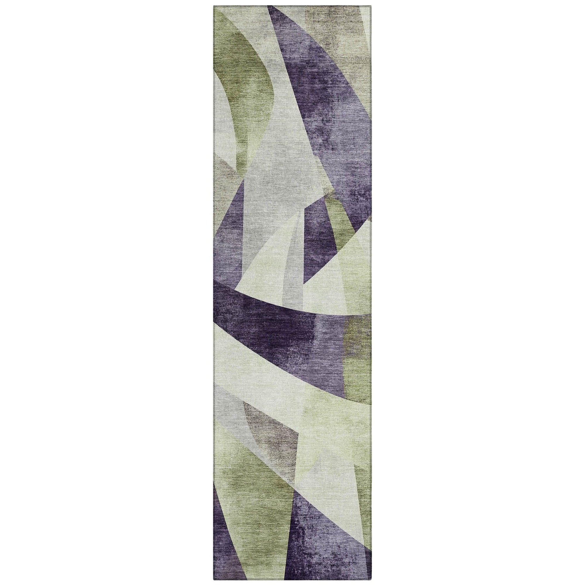 Addison Rugs Saelara Purple Washable Indoor-Outdoor Rug