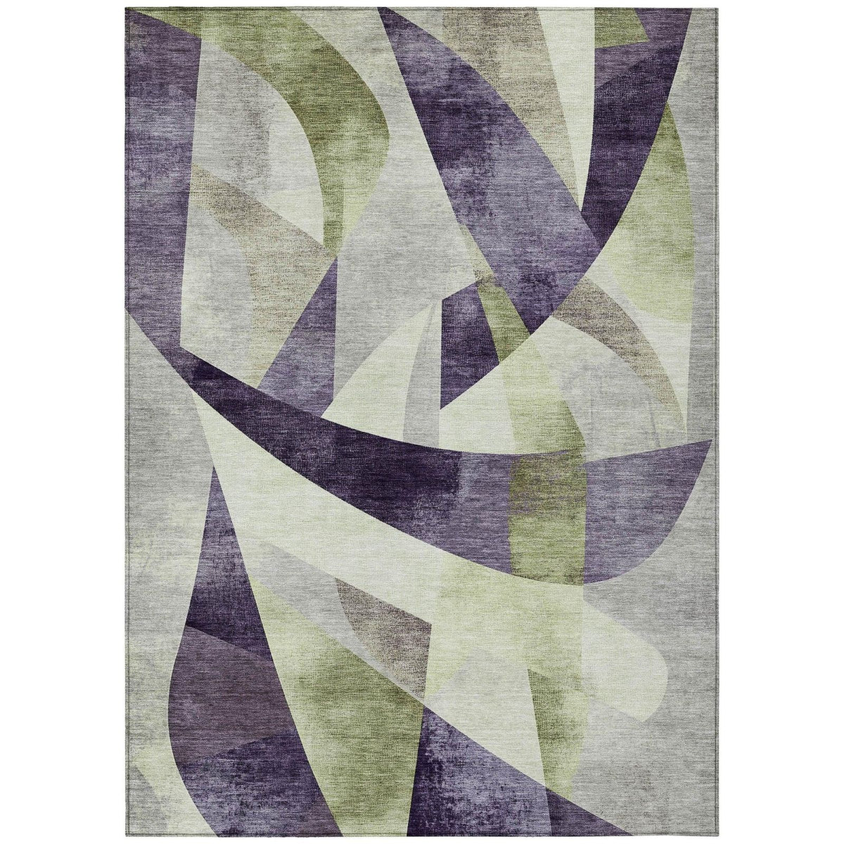 Addison Rugs Saelara Purple Washable Indoor-Outdoor Rug