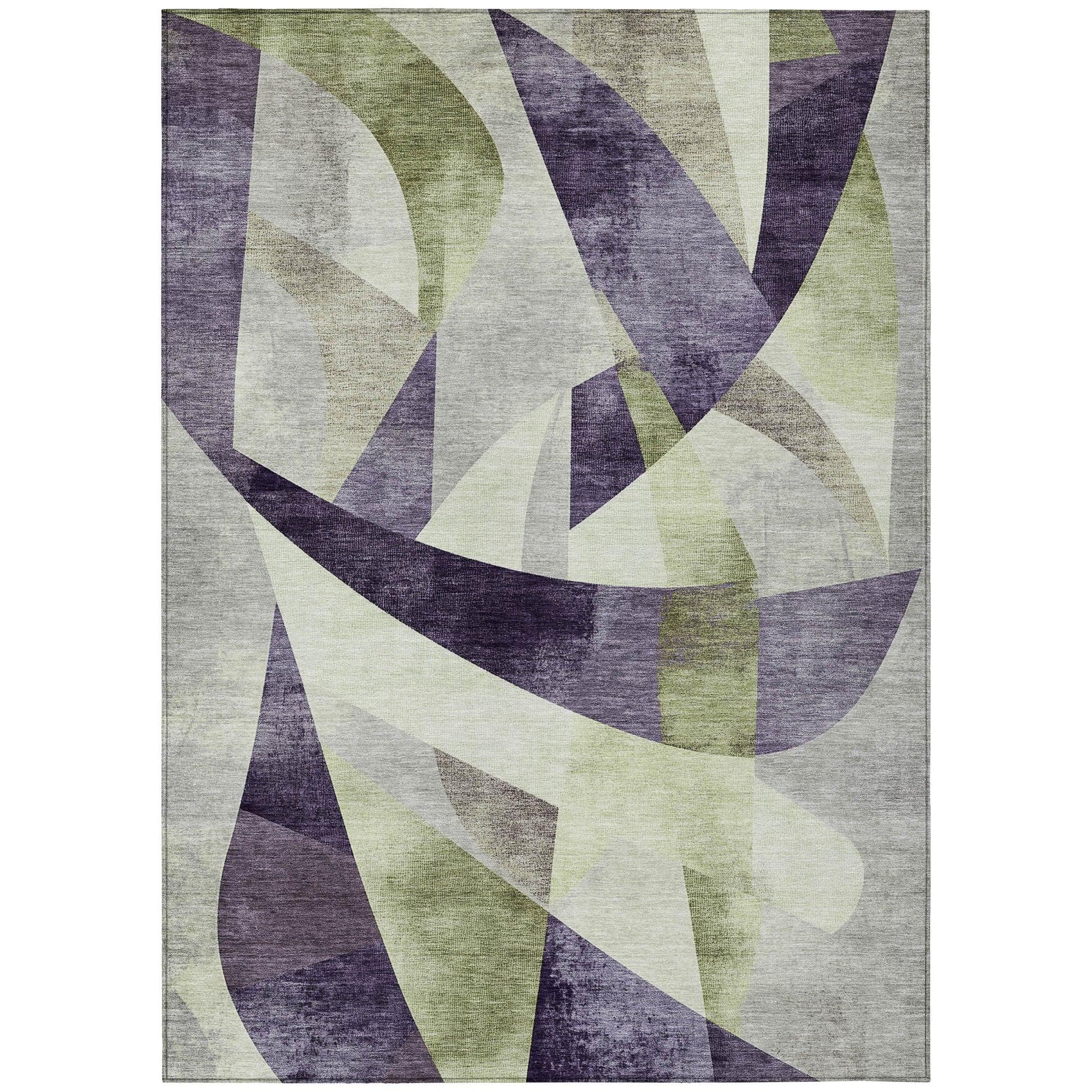 Addison Rugs Saelara Purple Washable Indoor-Outdoor Rug