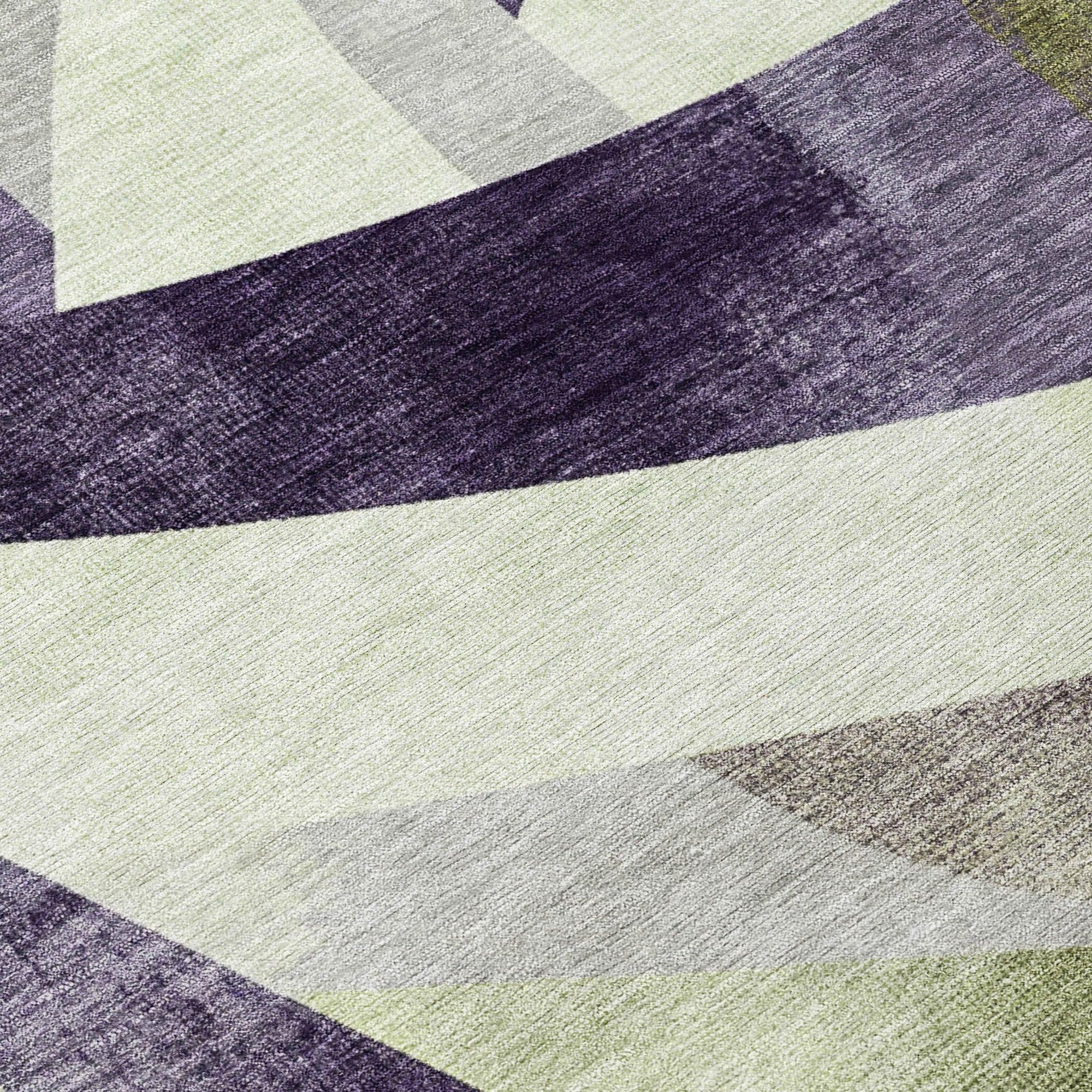 Addison Rugs Saelara Purple Washable Indoor-Outdoor Rug
