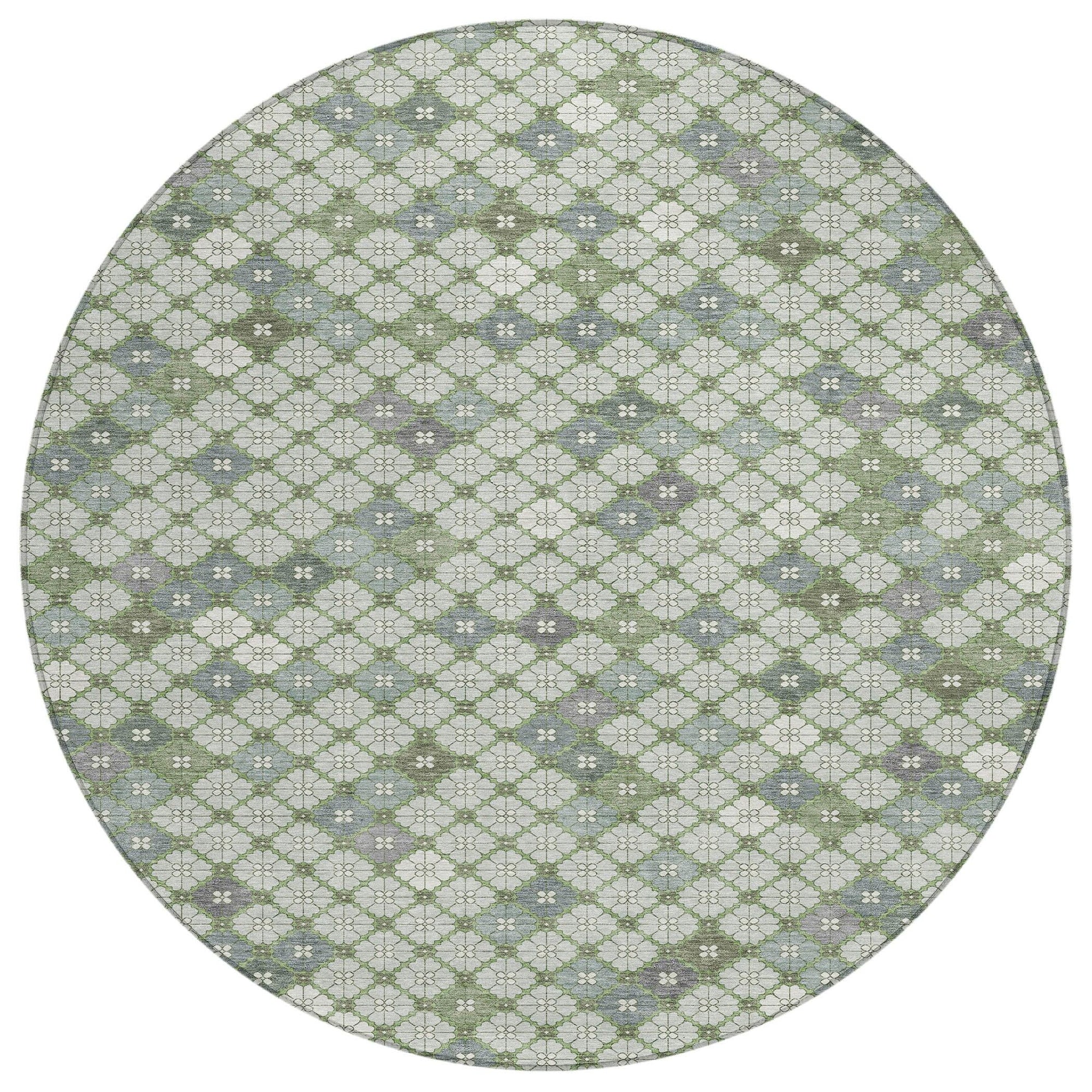 Addison Rugs Saelaris Green Washable Indoor-Outdoor Rug