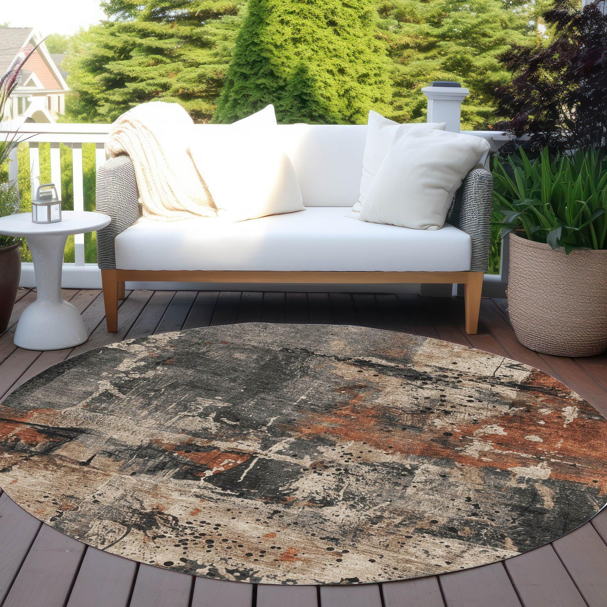 Addison Rugs Saelien Brown Washable Indoor-Outdoor Rug