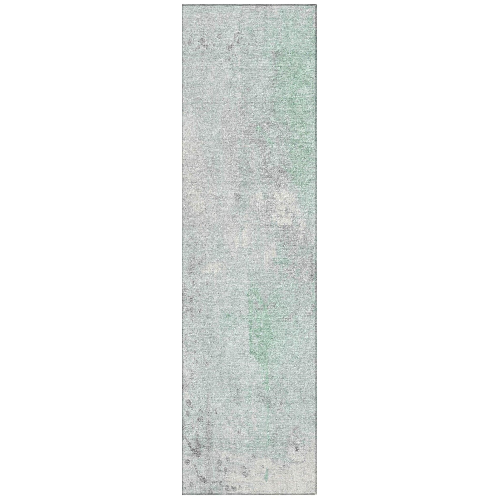 Addison Rugs Saelion Green Washable Indoor-Outdoor Rug