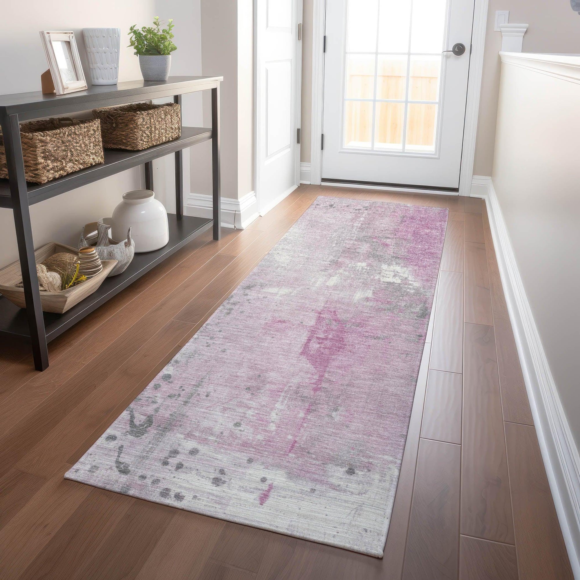 Addison Rugs Saelion Pink Washable Indoor-Outdoor Rug