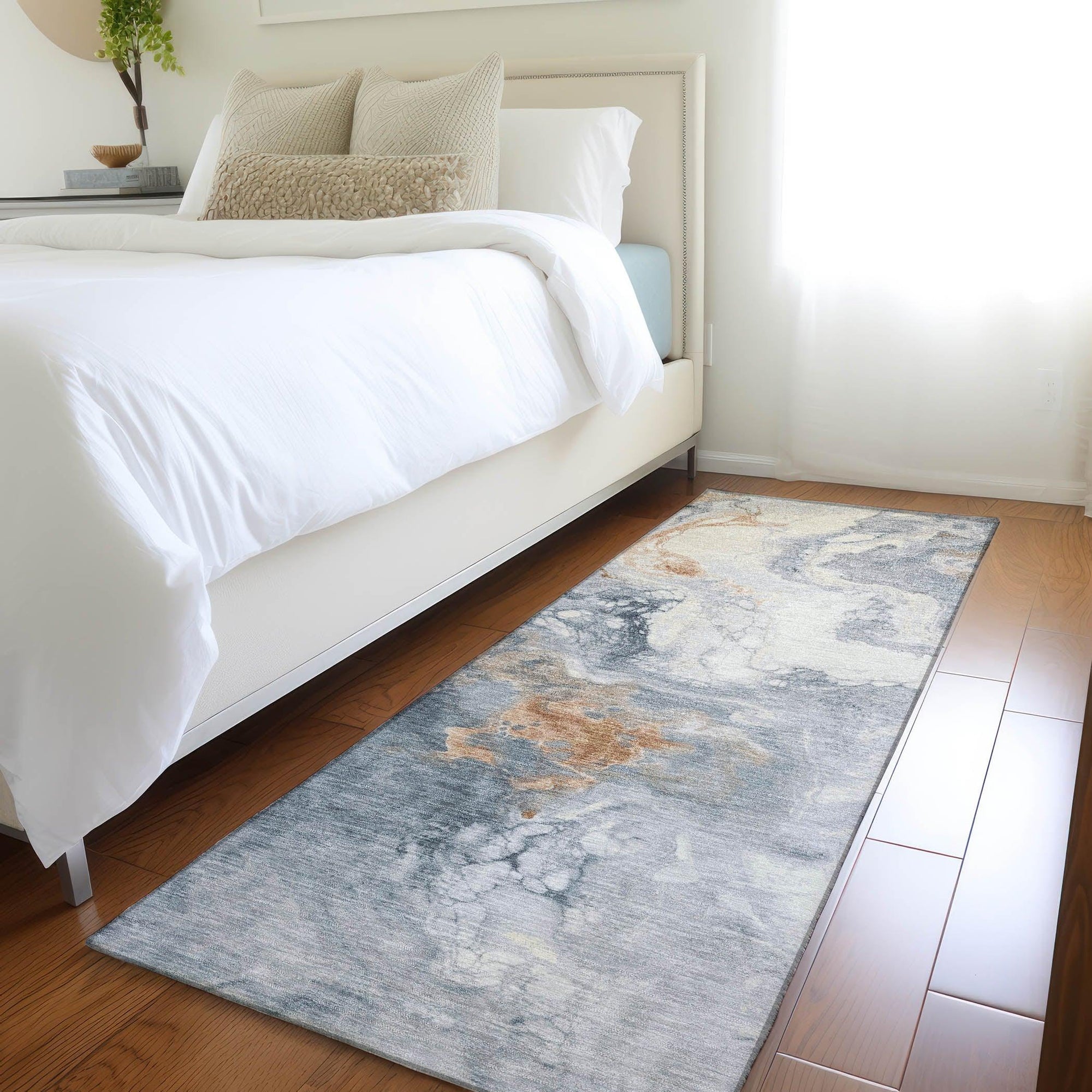 Addison Rugs Saelira Gray Washable Indoor-Outdoor Rug