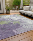 Addison Rugs Saelira Purple Washable Indoor-Outdoor Rug