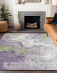 Addison Rugs Saelira Purple Washable Indoor-Outdoor Rug