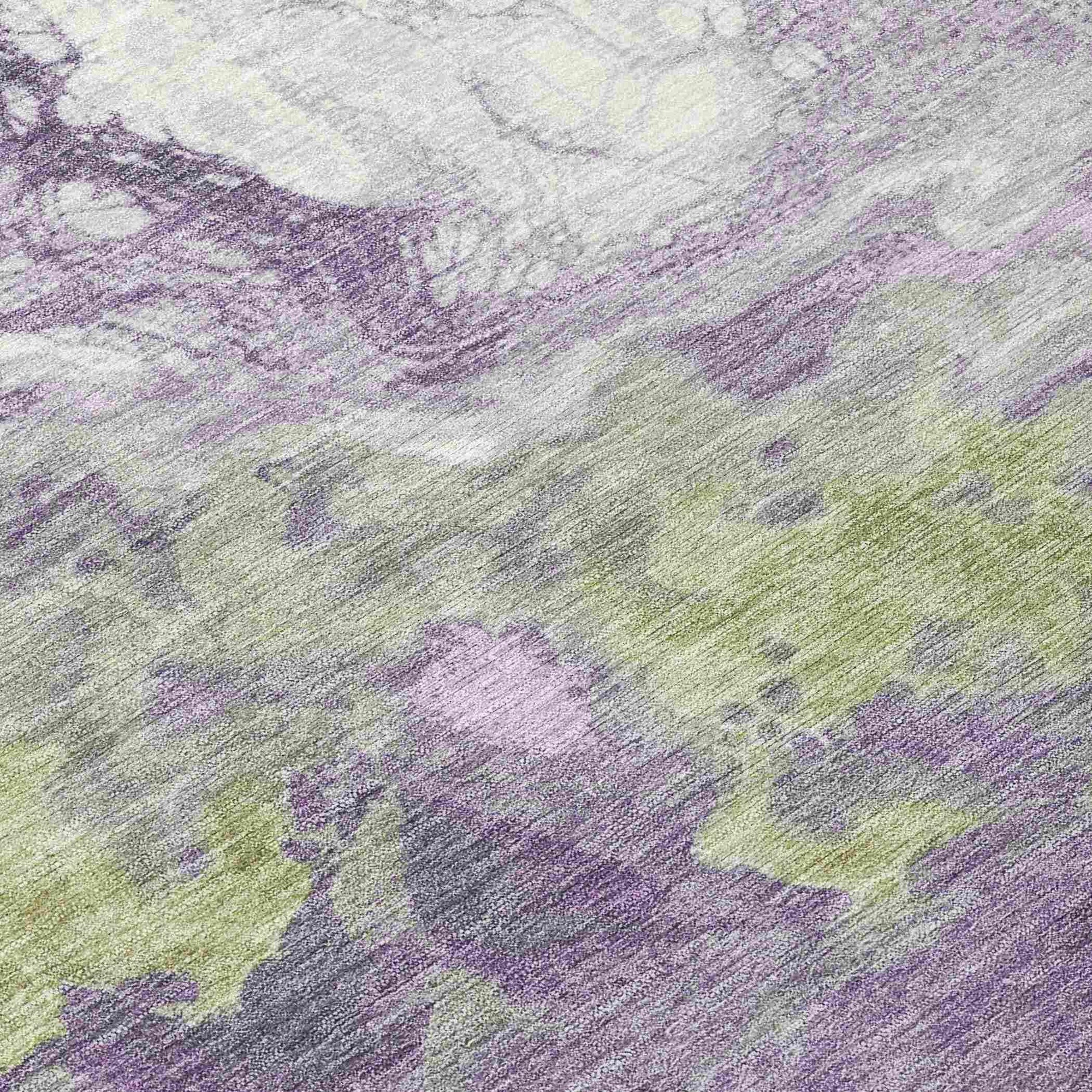 Addison Rugs Saelira Purple Washable Indoor-Outdoor Rug