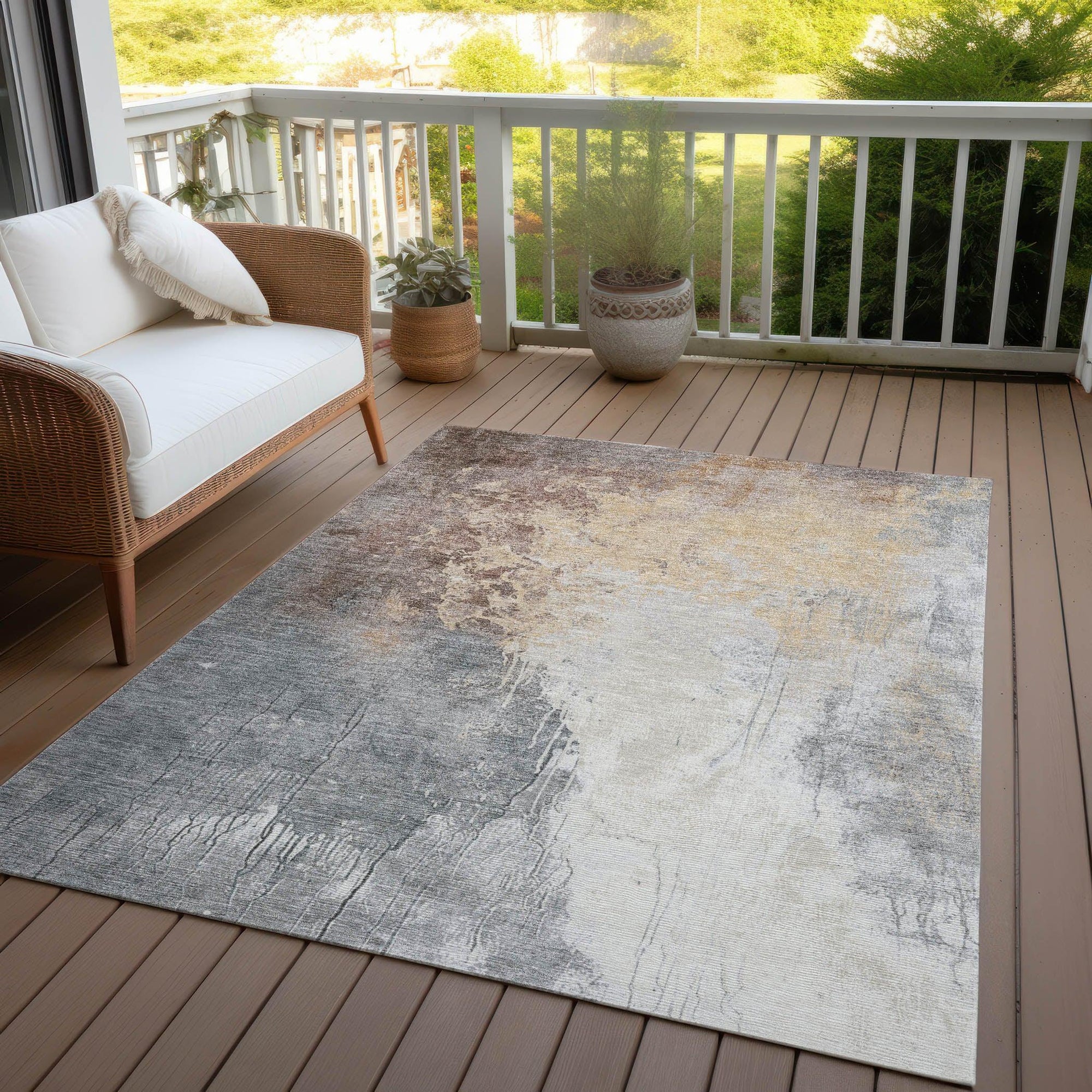 Addison Rugs Saelius Coral Washable Indoor-Outdoor Rug
