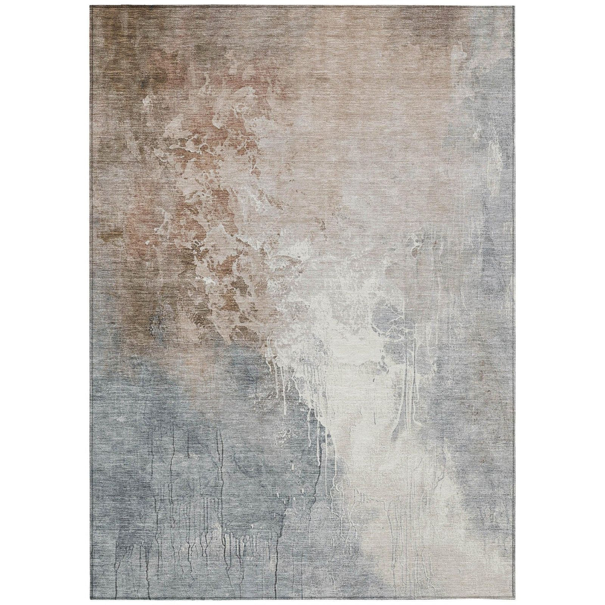 Addison Rugs Saelius Orange Washable Indoor-Outdoor Rug