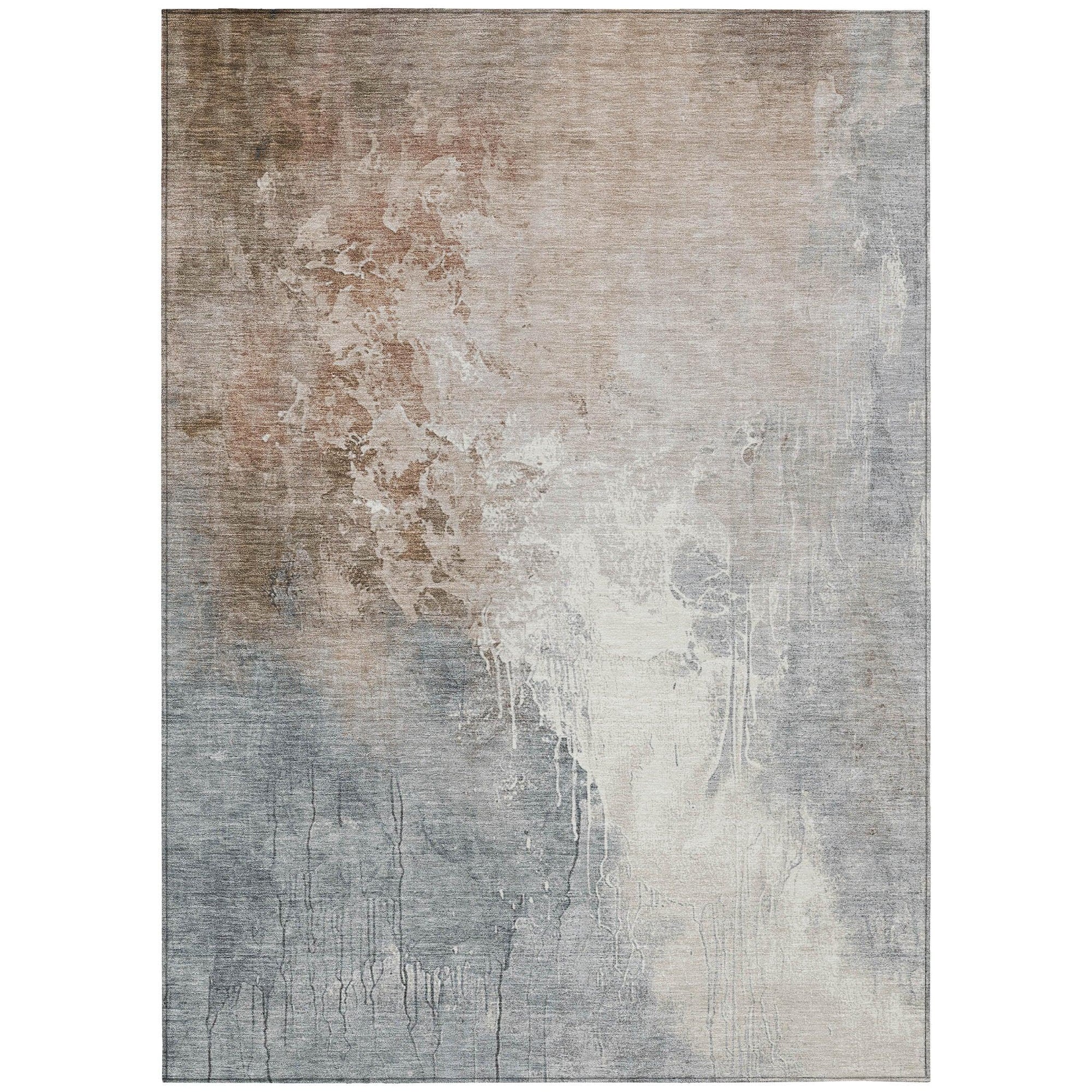 Addison Rugs Saelius Orange Washable Indoor-Outdoor Rug