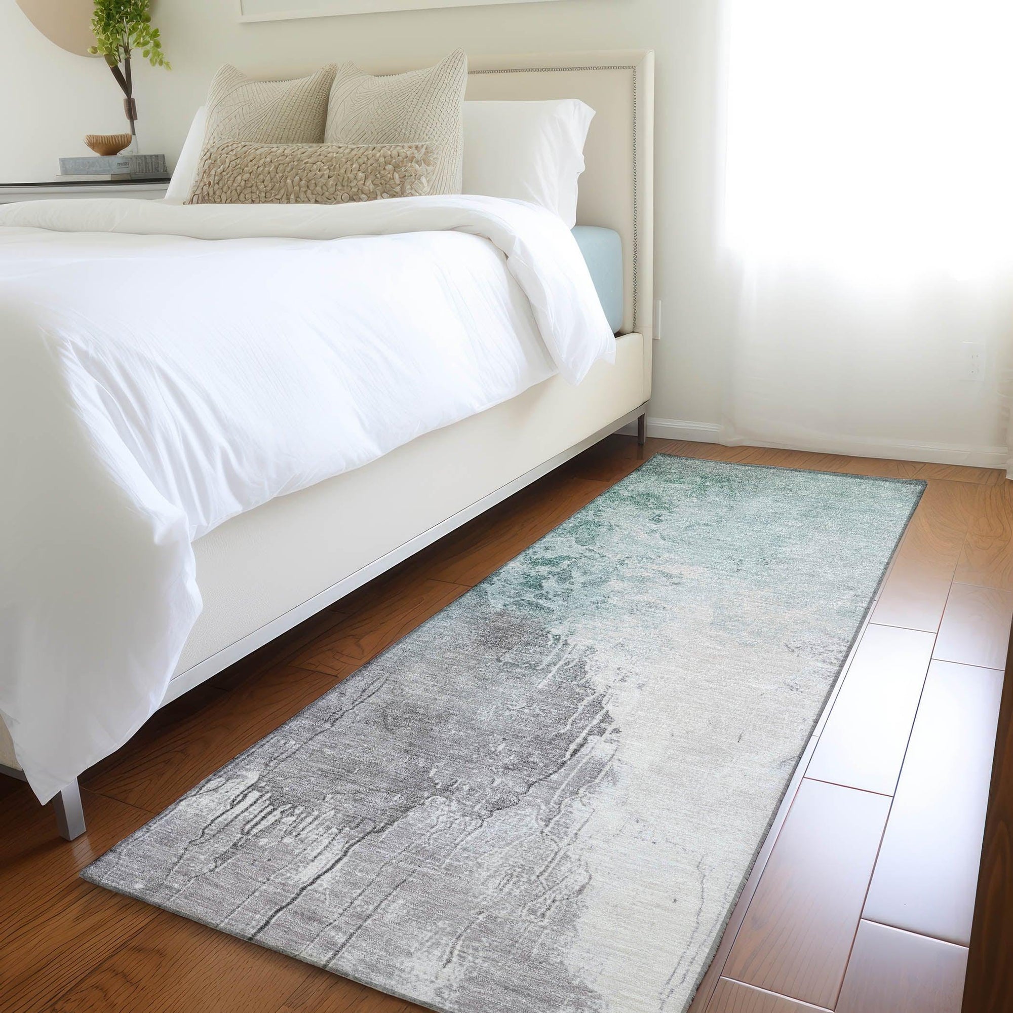 Addison Rugs Saelius Blue Washable Indoor-Outdoor Rug