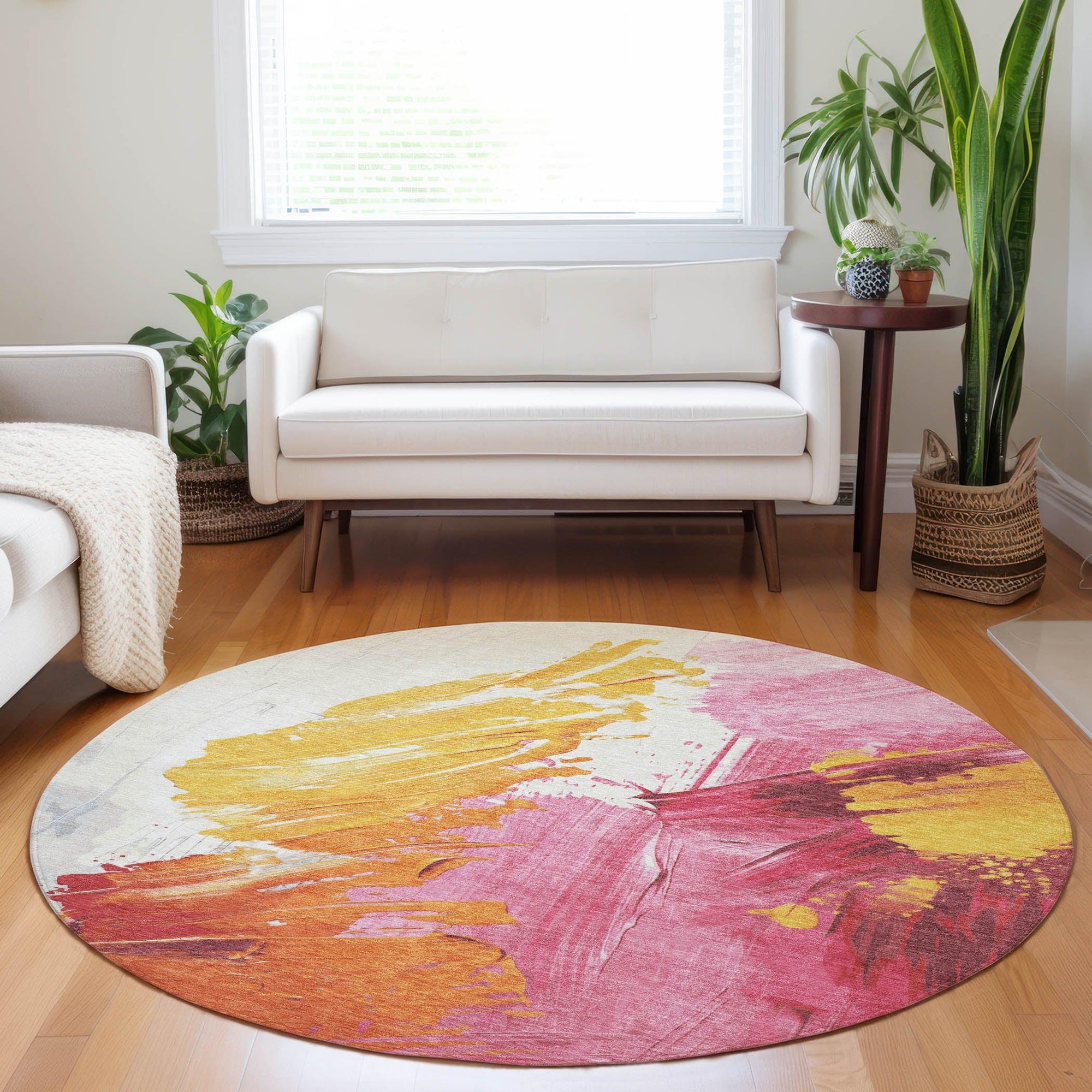 Addison Rugs Saelon Blush Washable Indoor-Outdoor Rug