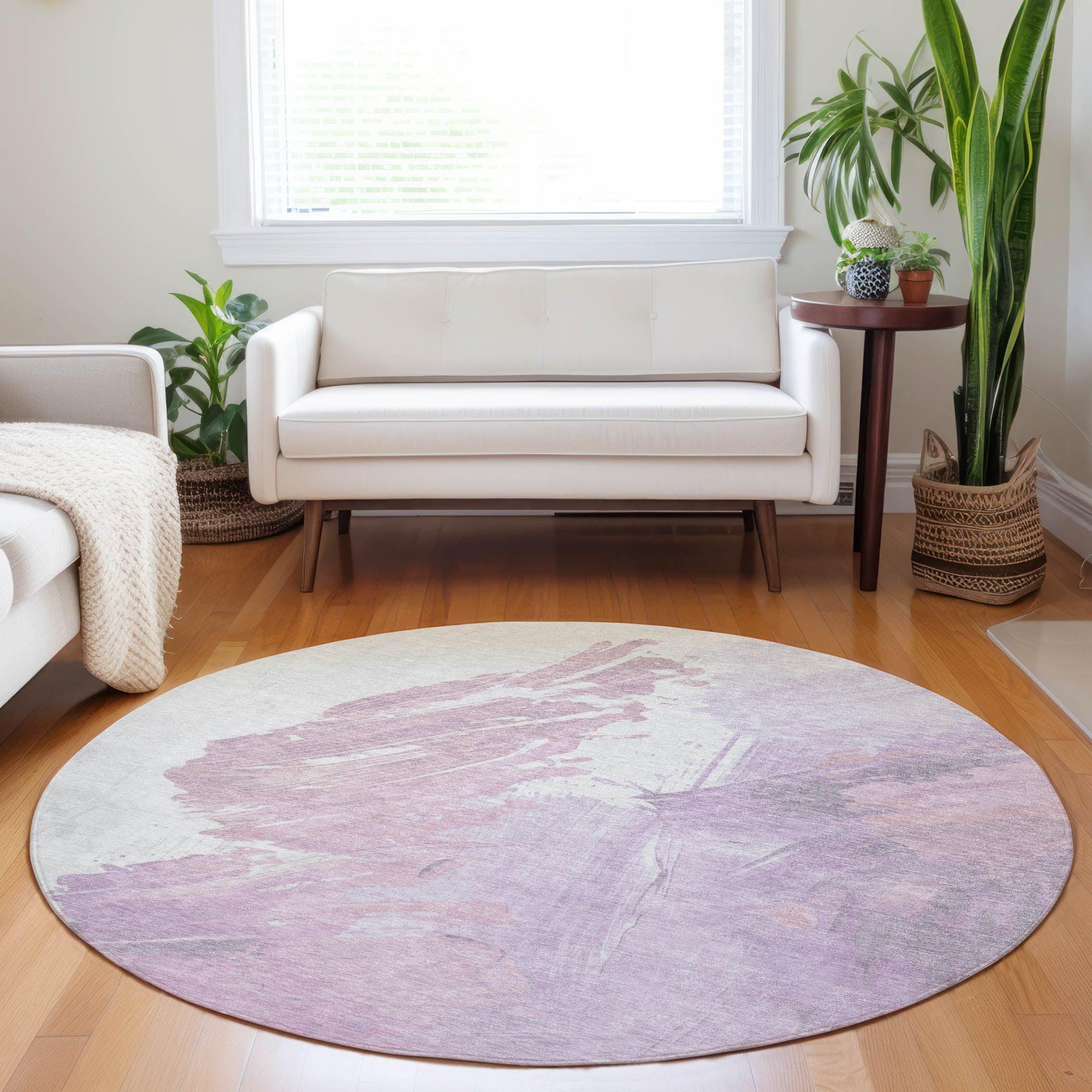 Addison Rugs Saelon Purple Washable Indoor-Outdoor Rug