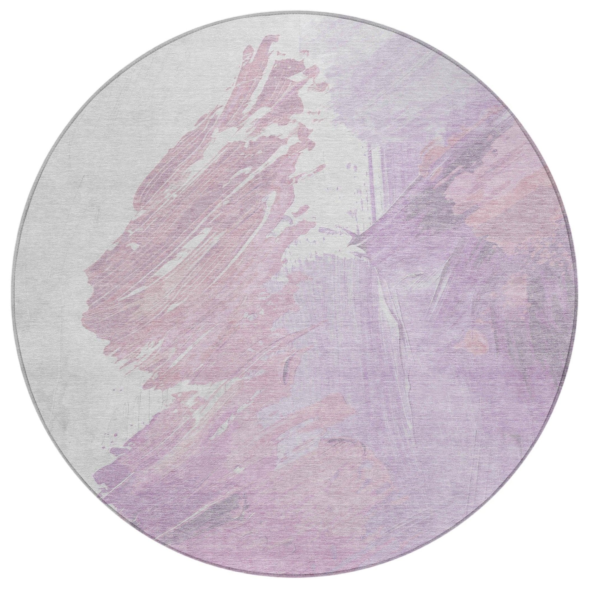 Addison Rugs Saelon Purple Washable Indoor-Outdoor Rug