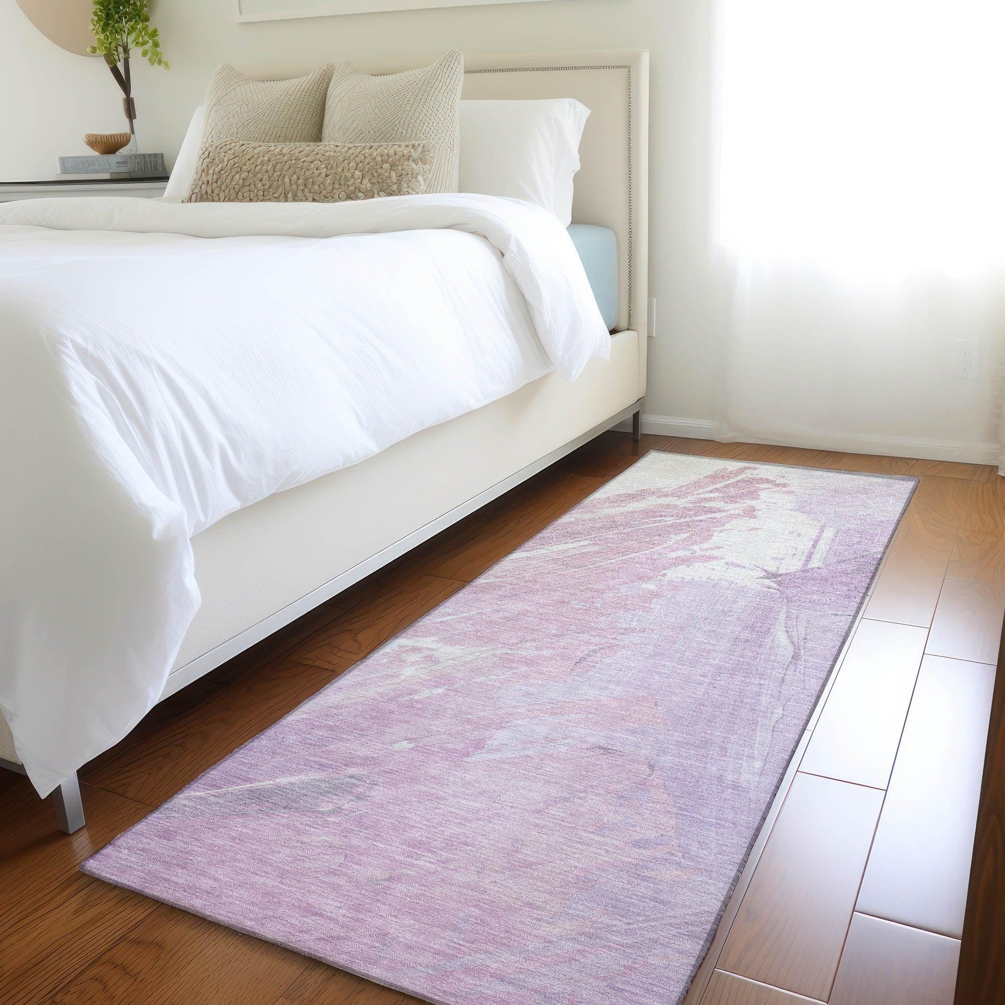 Addison Rugs Saelon Purple Washable Indoor-Outdoor Rug