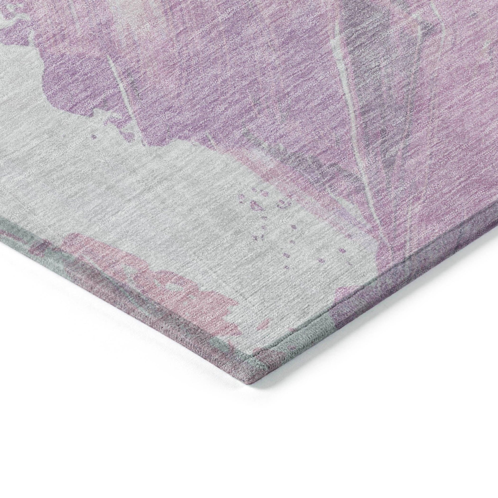 Addison Rugs Saelon Purple Washable Indoor-Outdoor Rug