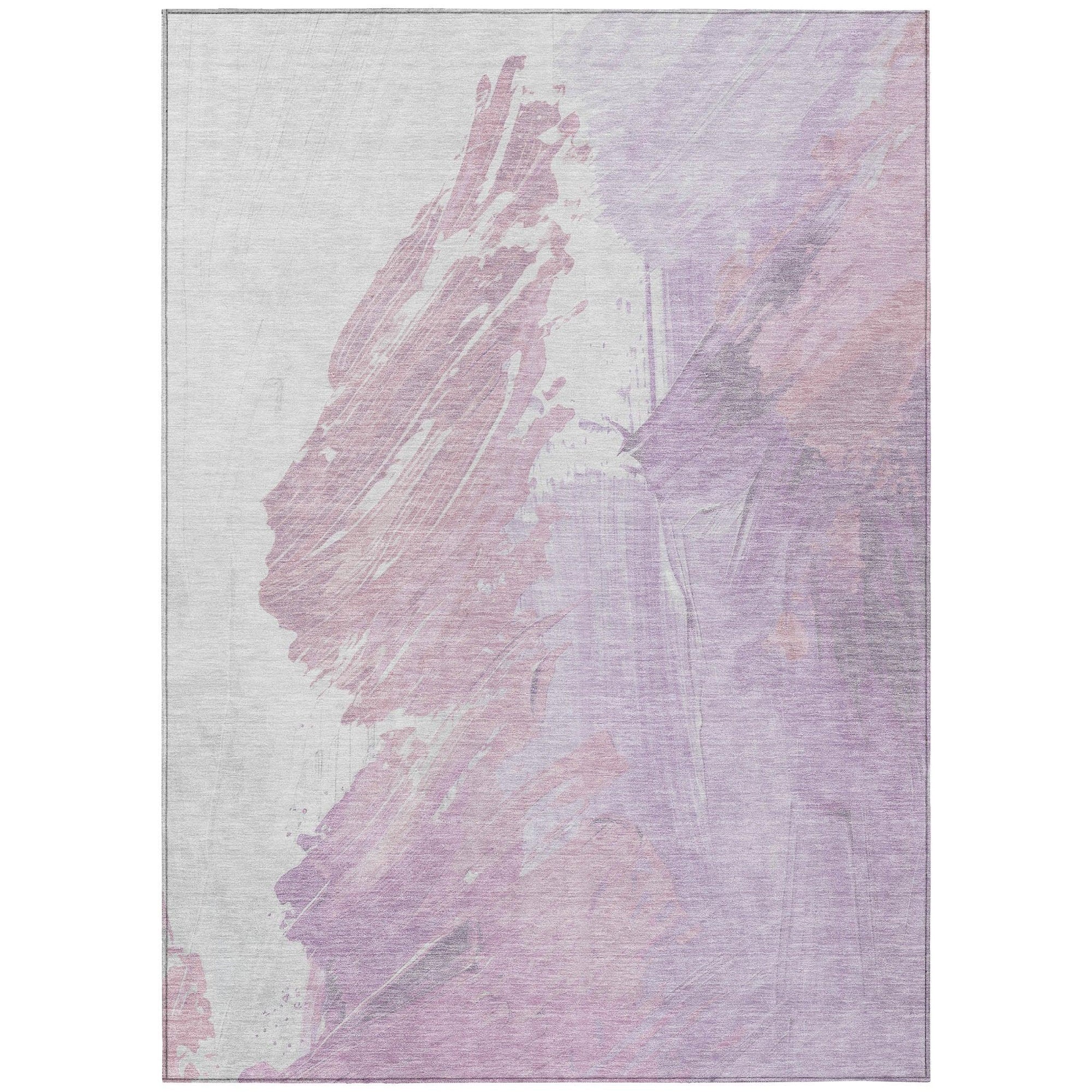 Addison Rugs Saelon Purple Washable Indoor-Outdoor Rug