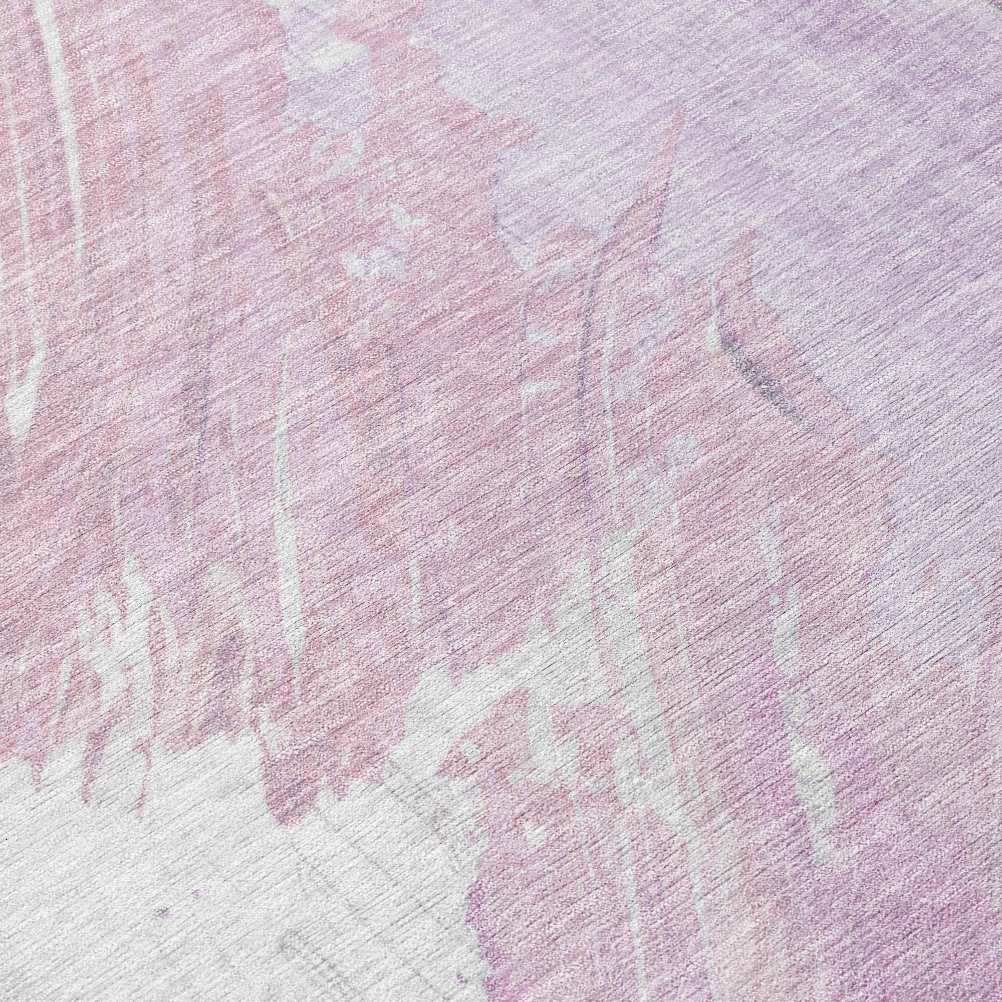 Addison Rugs Saelon Purple Washable Indoor-Outdoor Rug