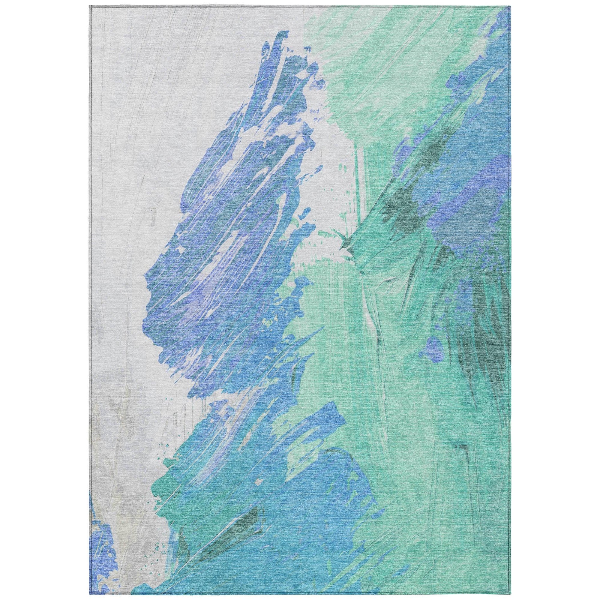 Addison Rugs Saelon Blue Washable Indoor-Outdoor Rug