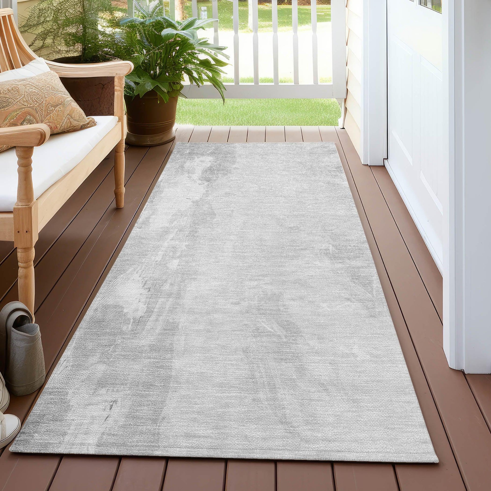 Addison Rugs Saelor Gray Washable Indoor-Outdoor Rug