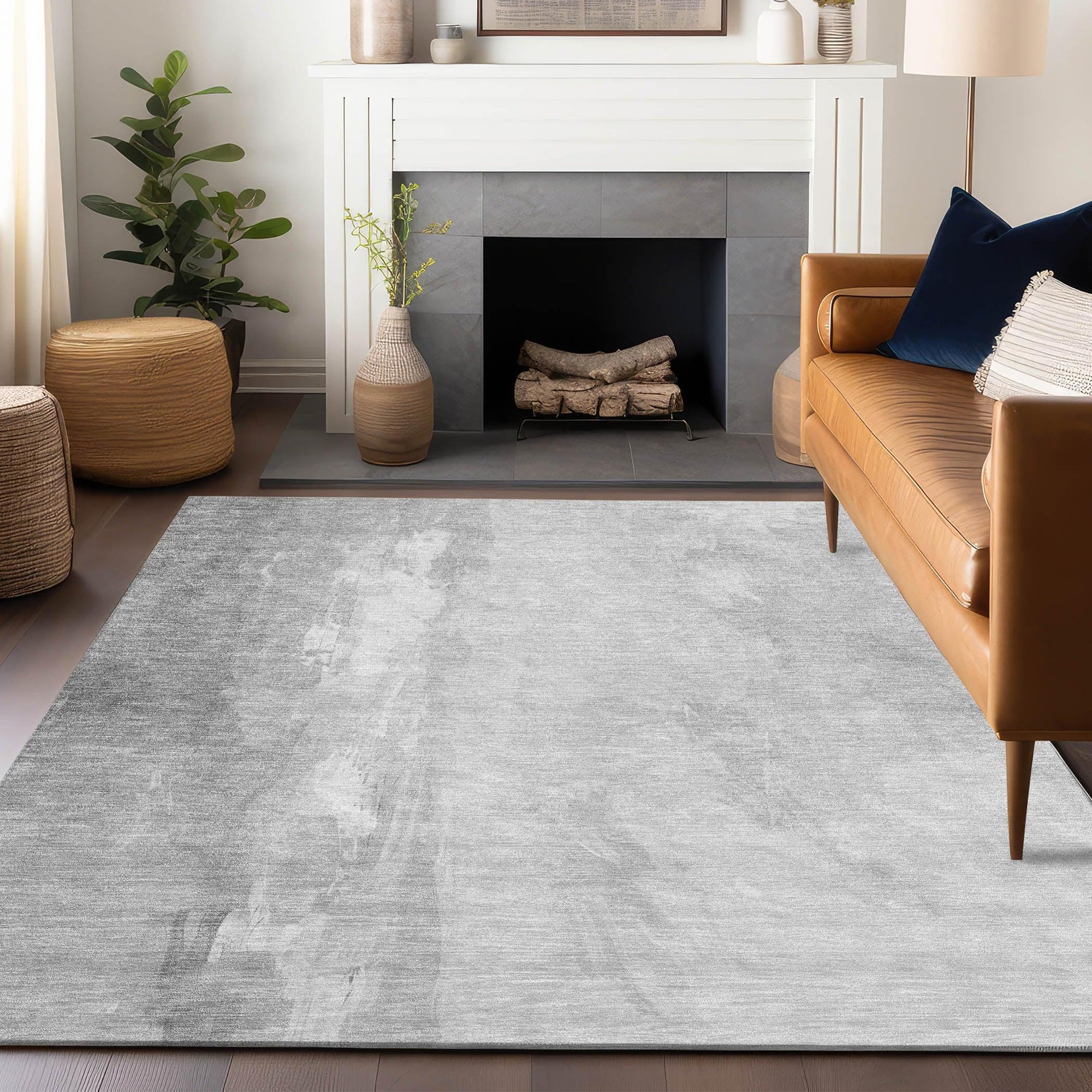 Addison Rugs Saelor Gray Washable Indoor-Outdoor Rug