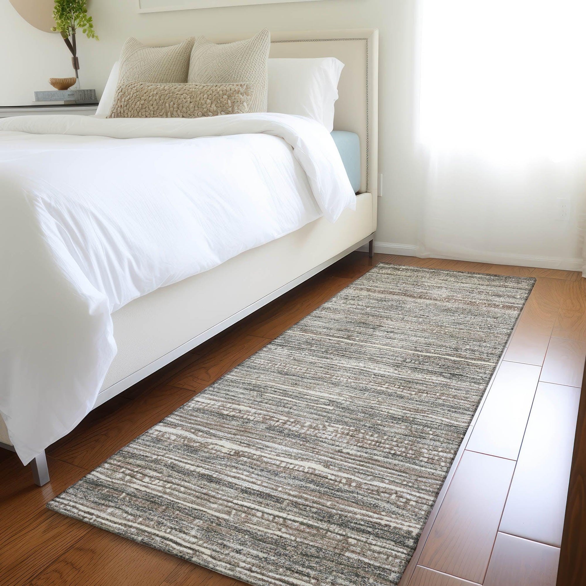 Addison Rugs Taelain Brown Washable Indoor-Outdoor Rug