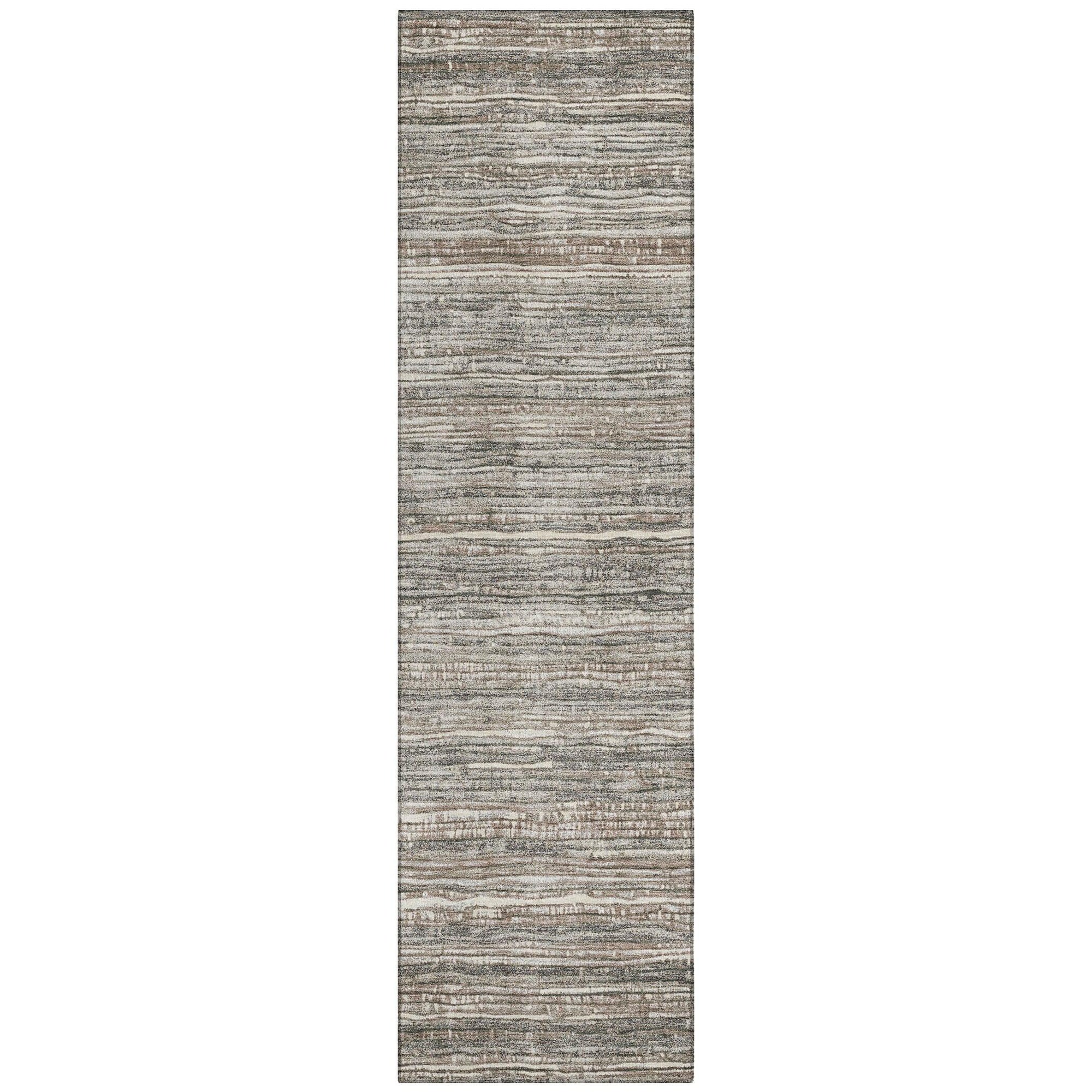 Addison Rugs Taelain Brown Washable Indoor-Outdoor Rug