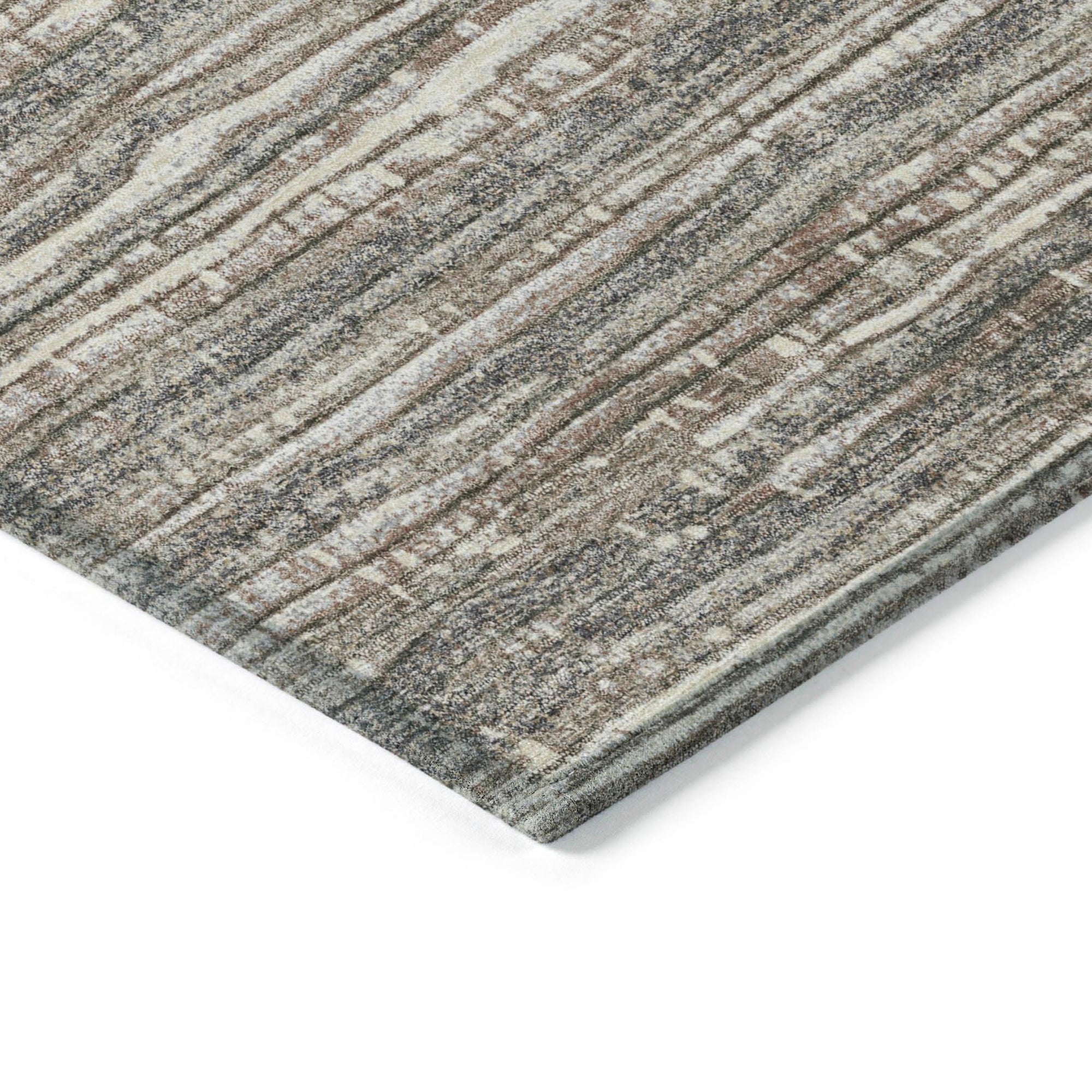 Addison Rugs Taelain Brown Washable Indoor-Outdoor Rug