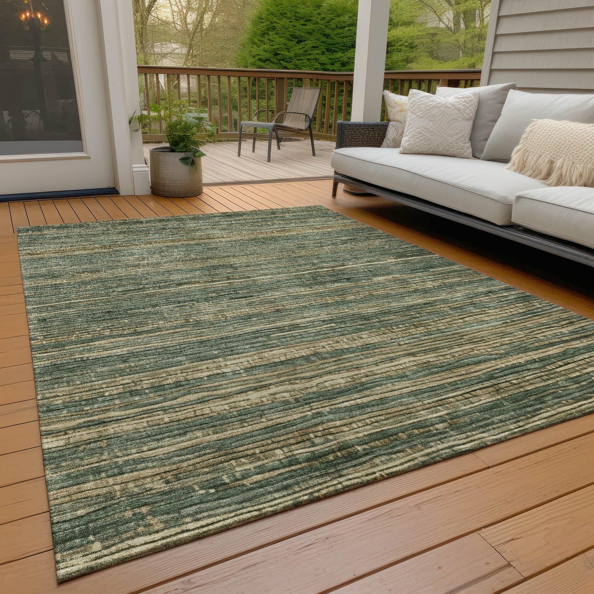 Addison Rugs Taelain Fern Washable Indoor-Outdoor Rug