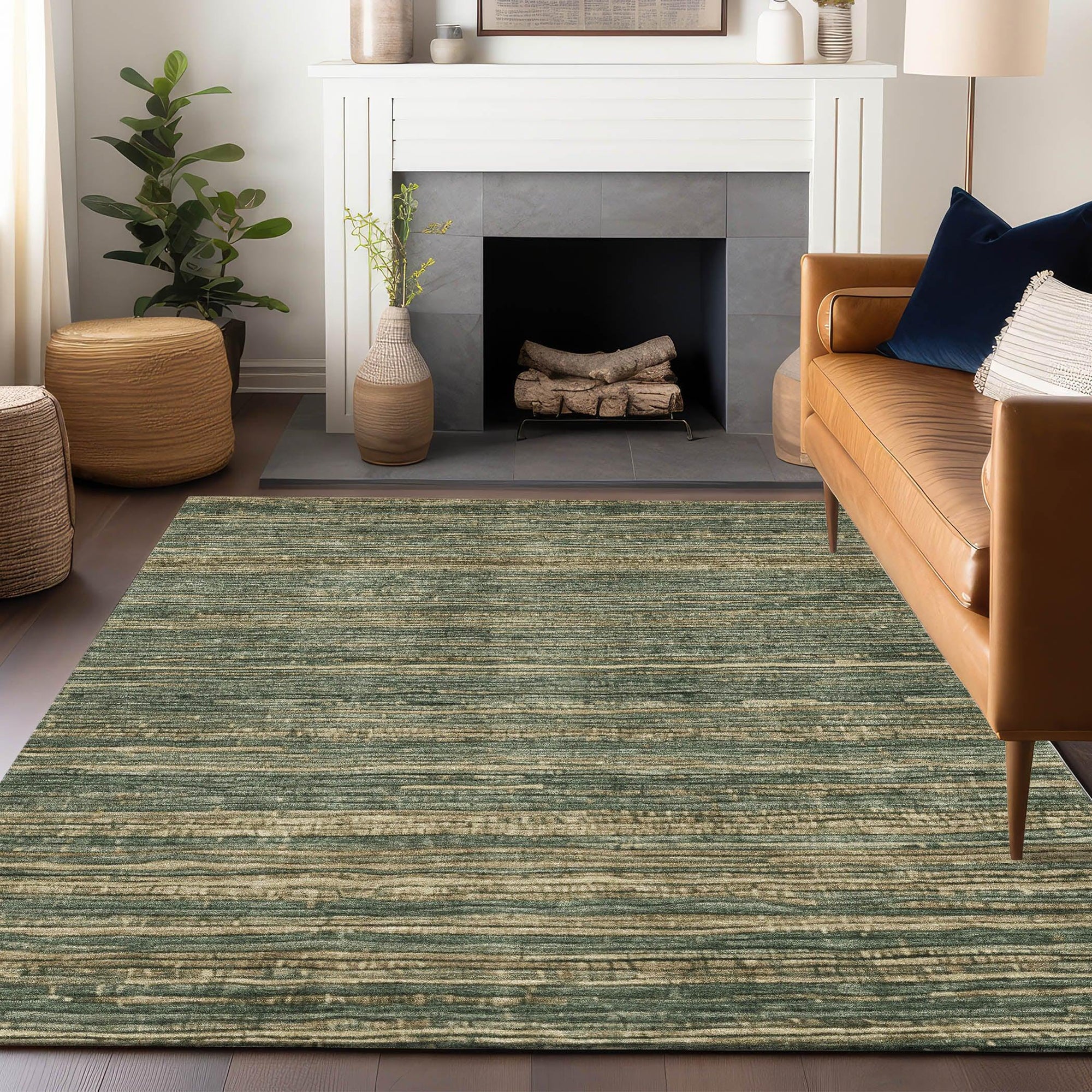 Addison Rugs Taelain Fern Washable Indoor-Outdoor Rug