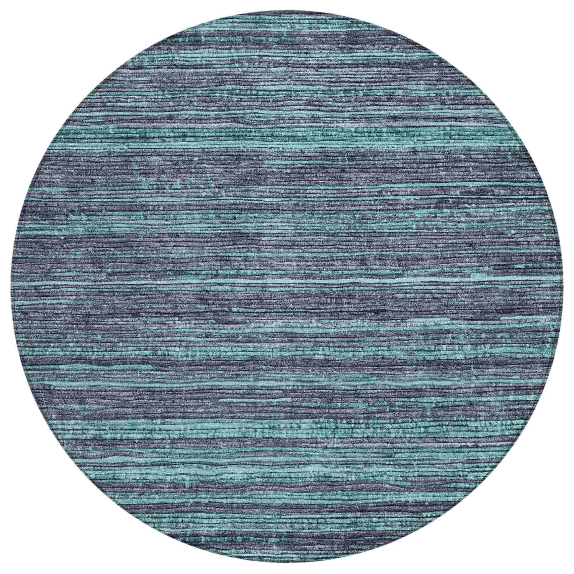 Addison Rugs Taelain Teal Washable Indoor-Outdoor Rug