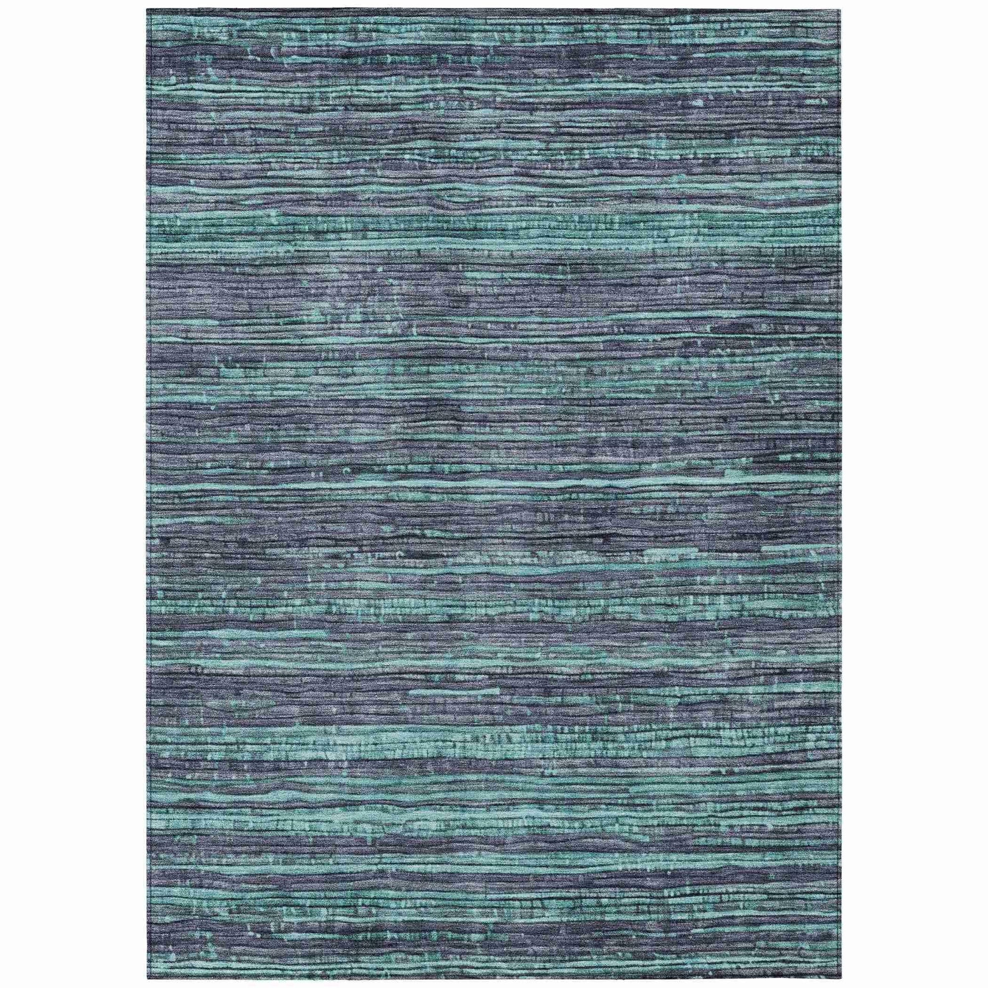 Addison Rugs Taelain Teal Washable Indoor-Outdoor Rug